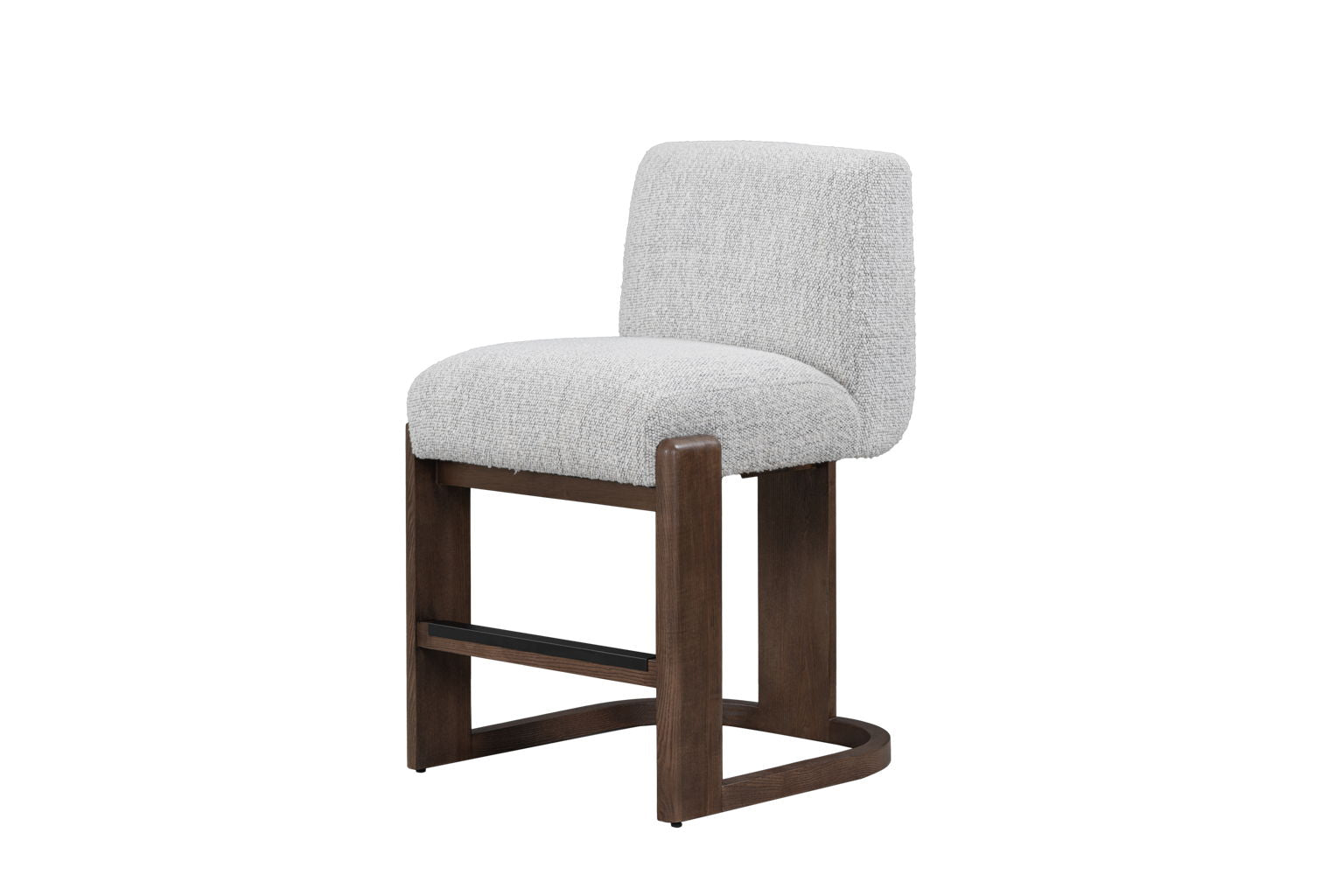 Chelsea - Upholstered/Wood Counter Stool - Pixel Ivory
