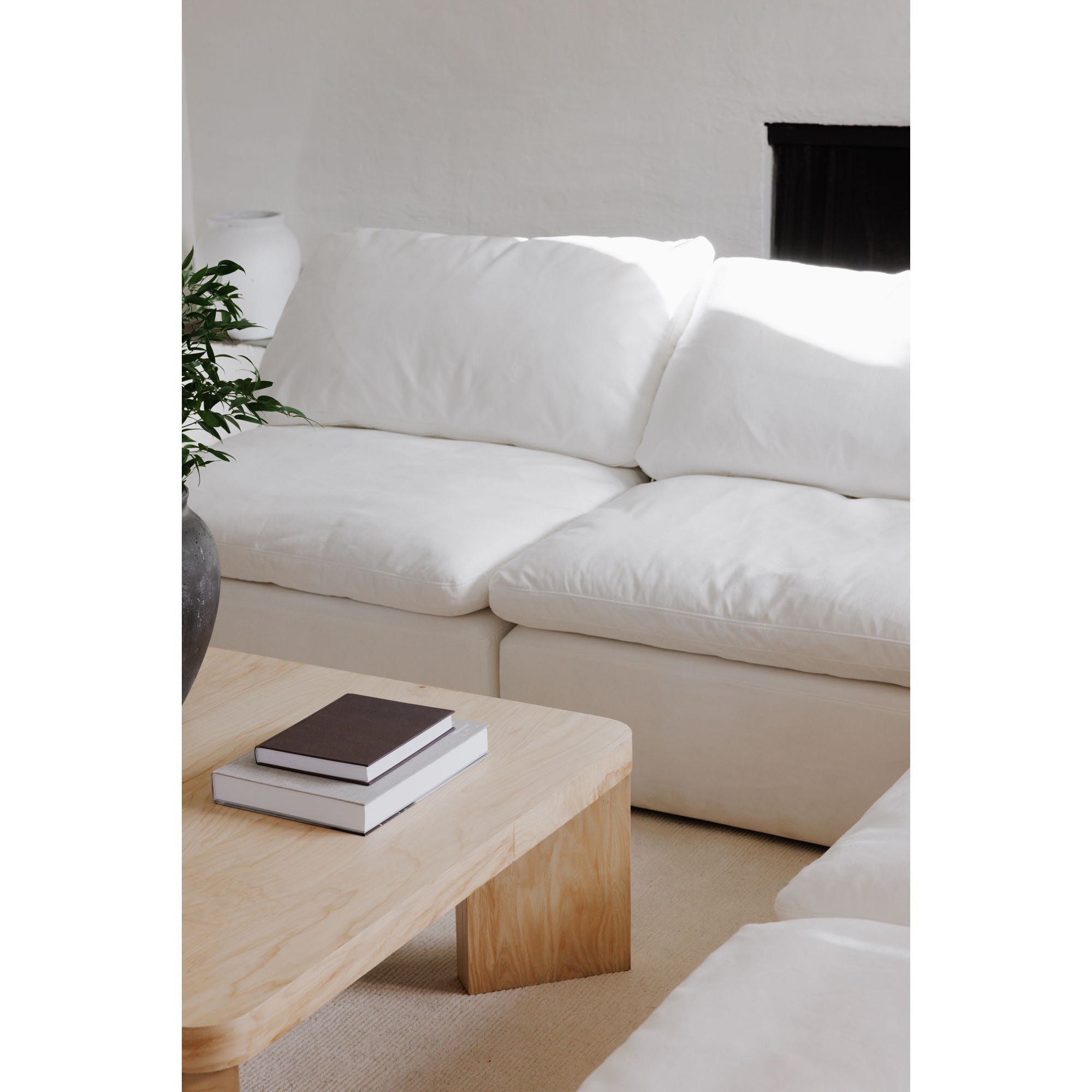 Clay - Livesmart Fabric Dream Modular Sectional - Cream