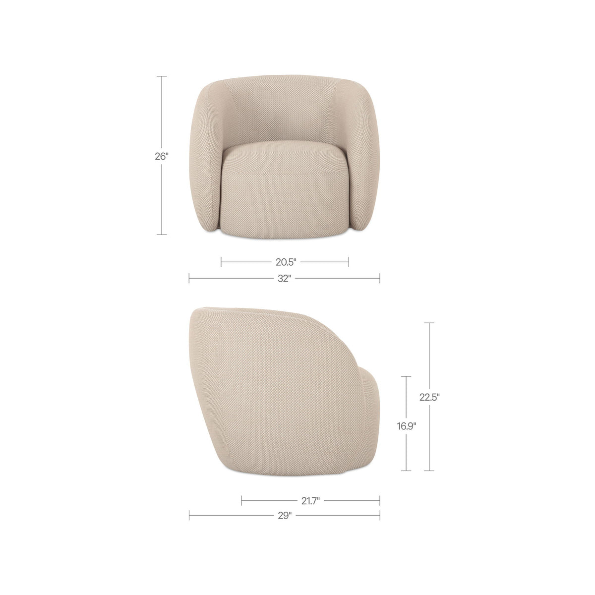 Rae - Outdoor Accent Chair - Beige
