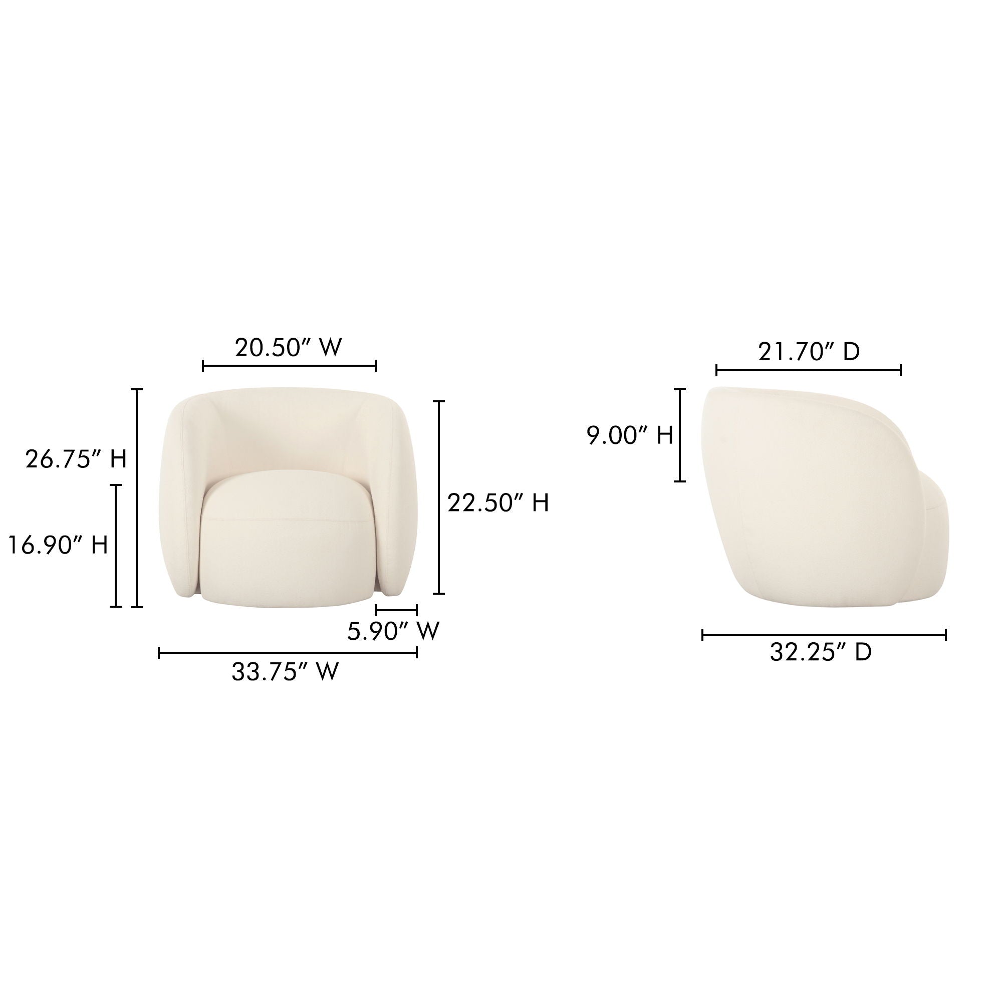 Rae - Outdoor Accent Chair - Beige