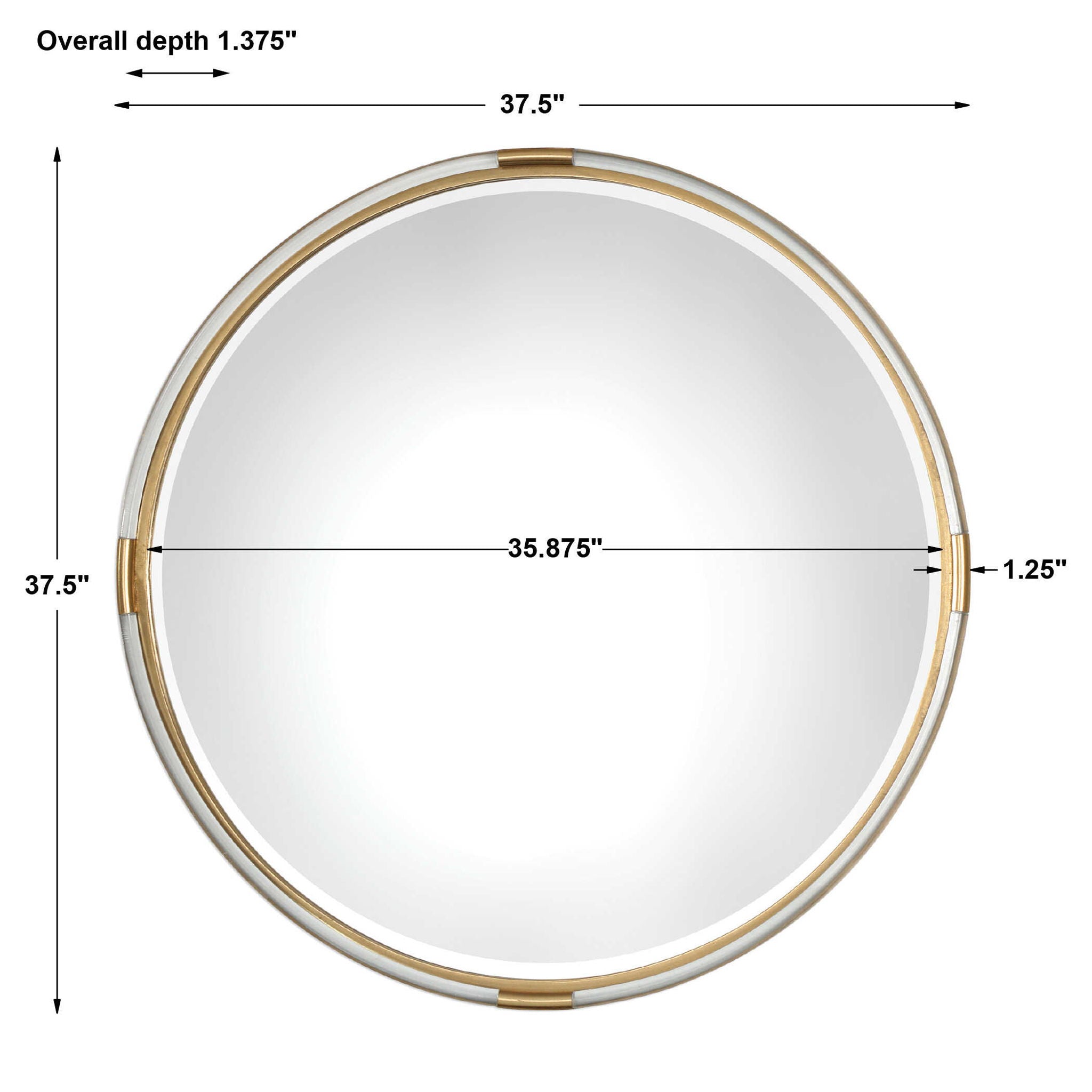 Mackai - Round Mirror - Gold