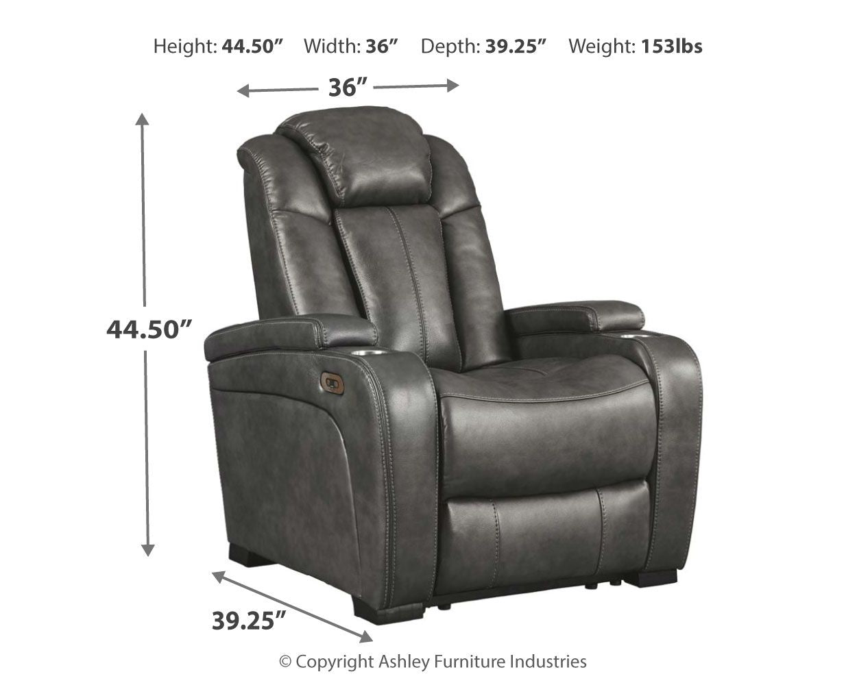 Turbulance - Quarry - Power Recliner