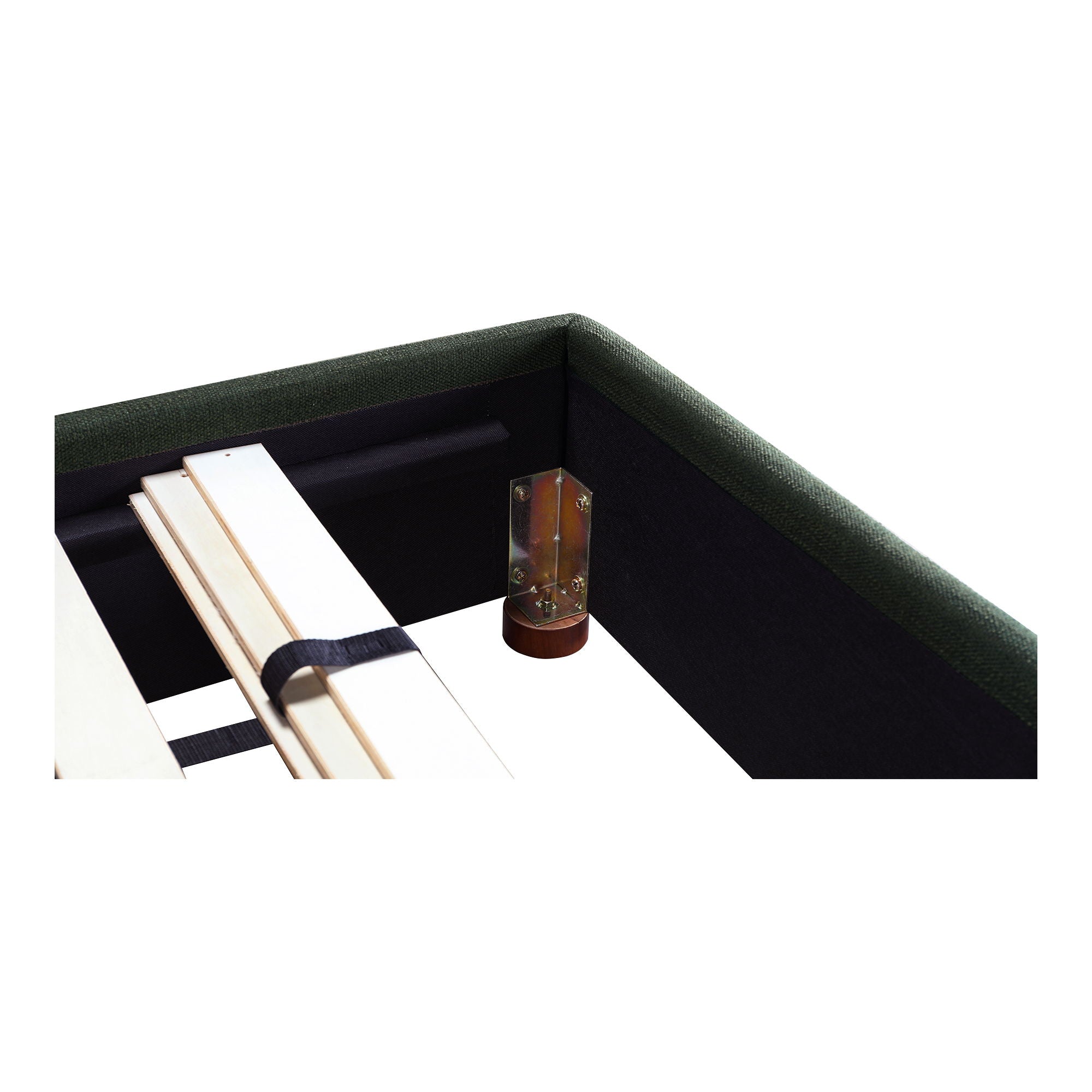 Luzon - King Bed Tall Headboard - Deep Forest