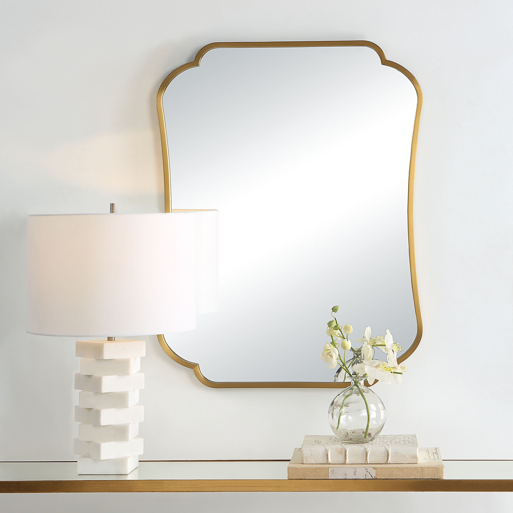 Athena - Mirror - Brushed Brass