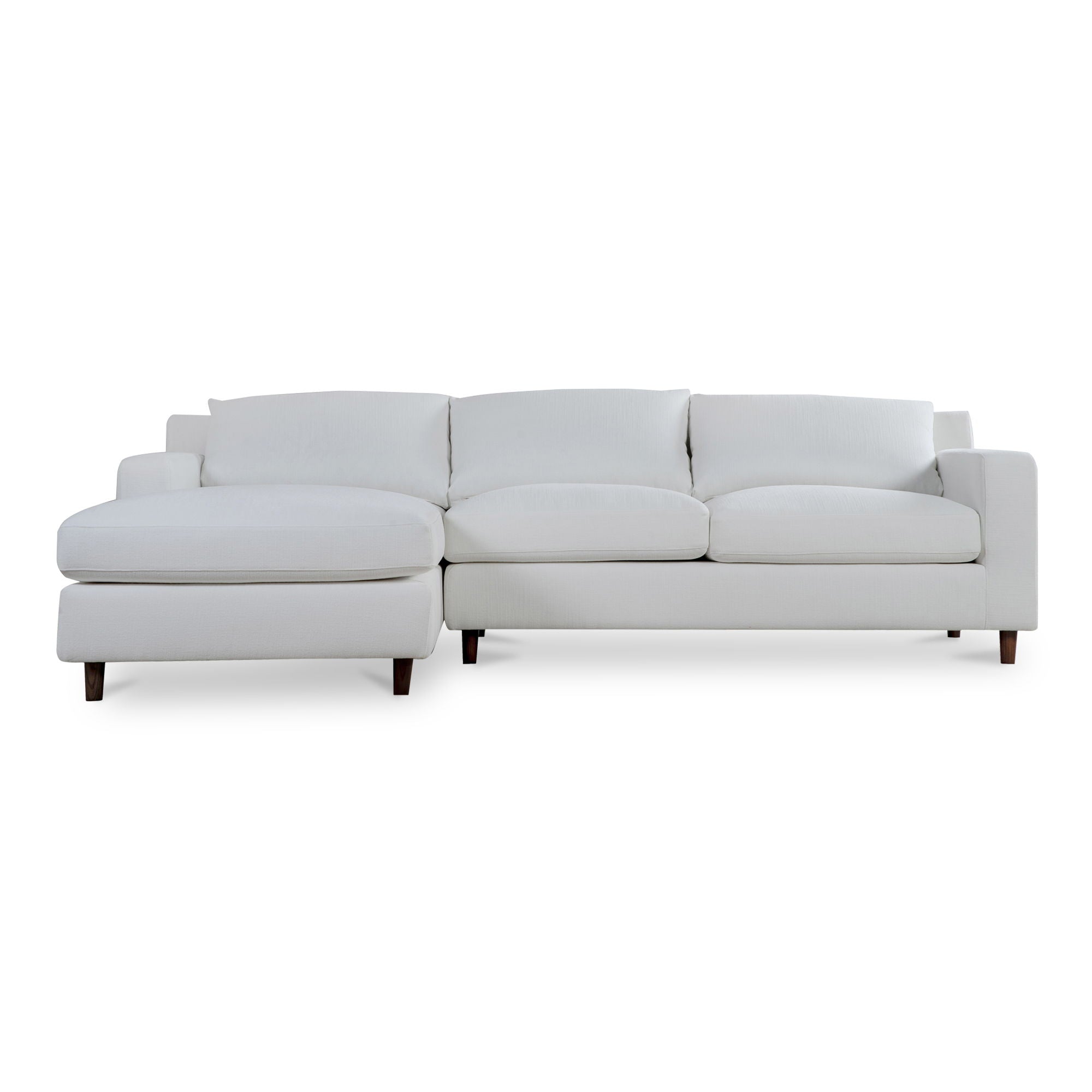 Hutton - Left Sectional - White
