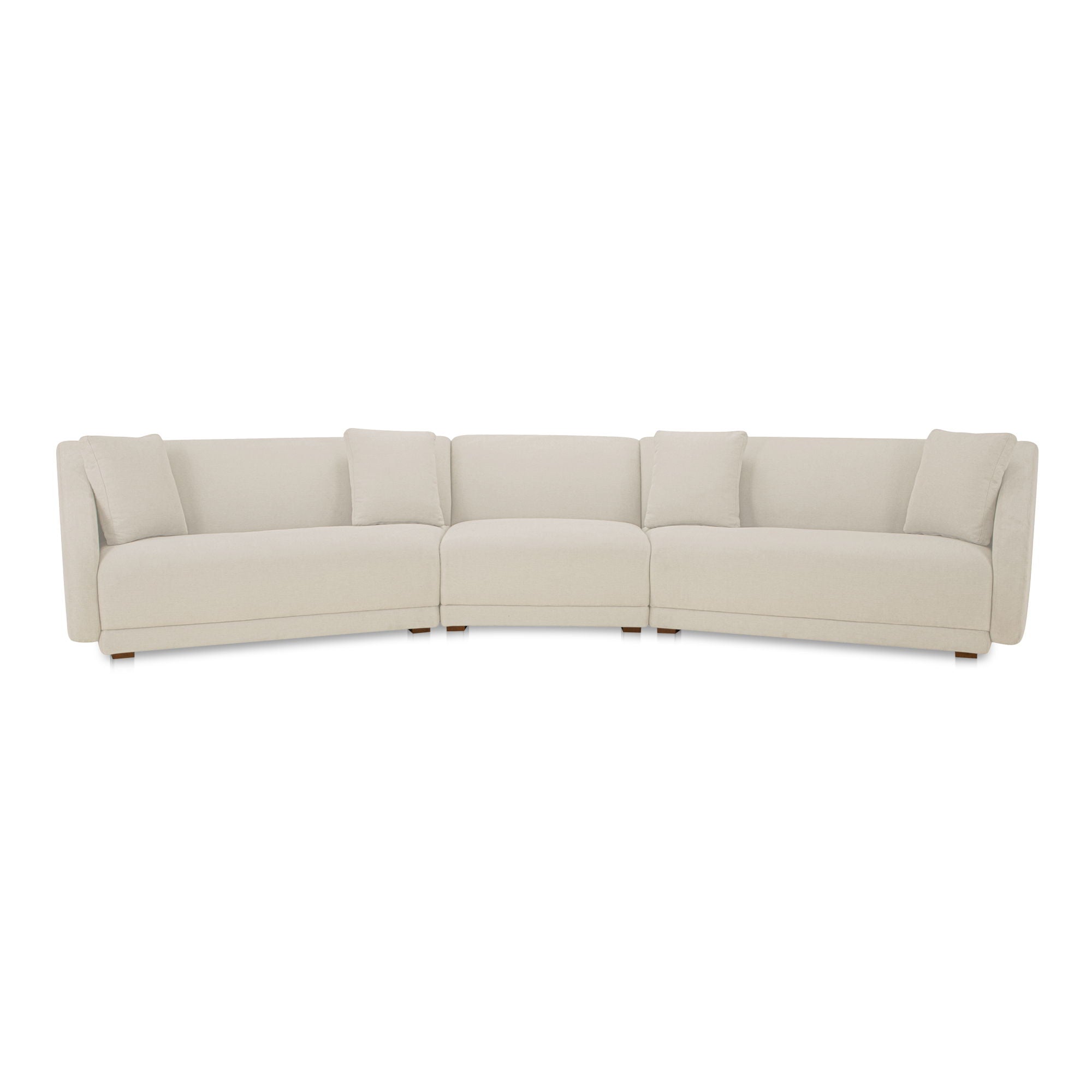 Fraser - 3 Piece Modular Sectional With Slipper - White