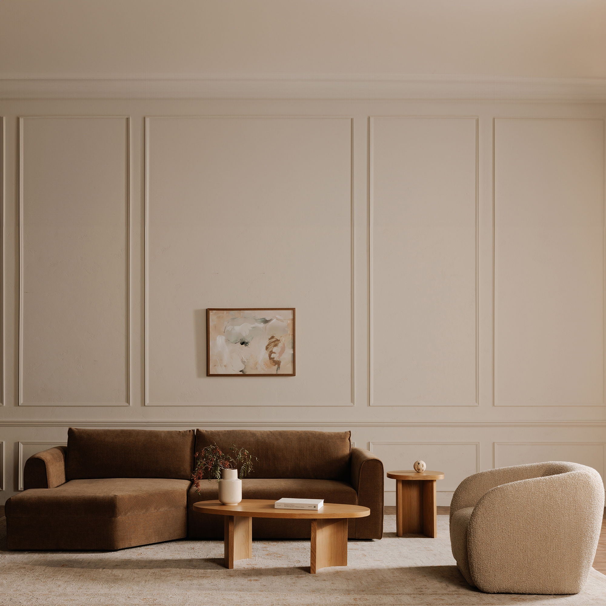 Madrid - Left Sectional - Taupe