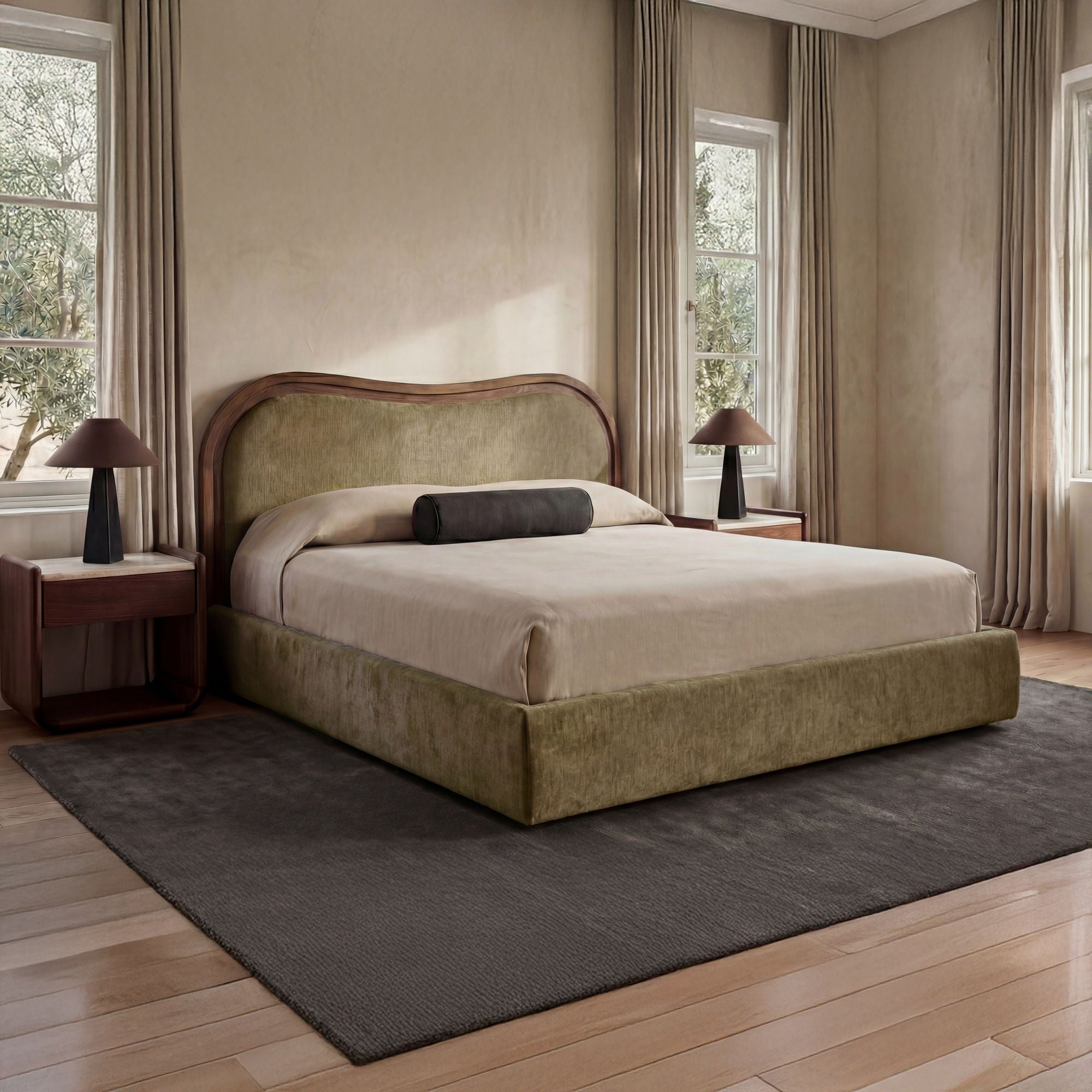 Camilla - Queen Bed - Green