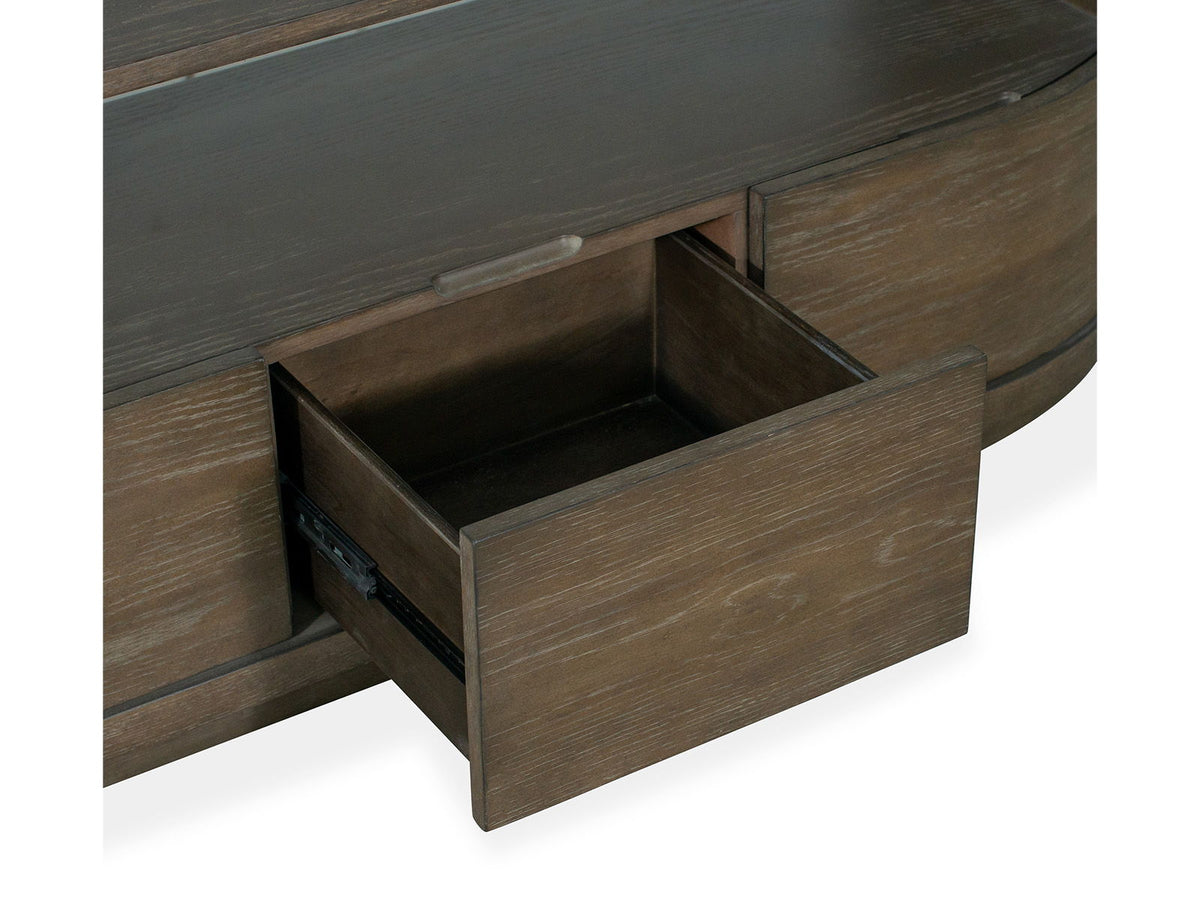 Bosley - Demilune Sofa Table - Porpoise