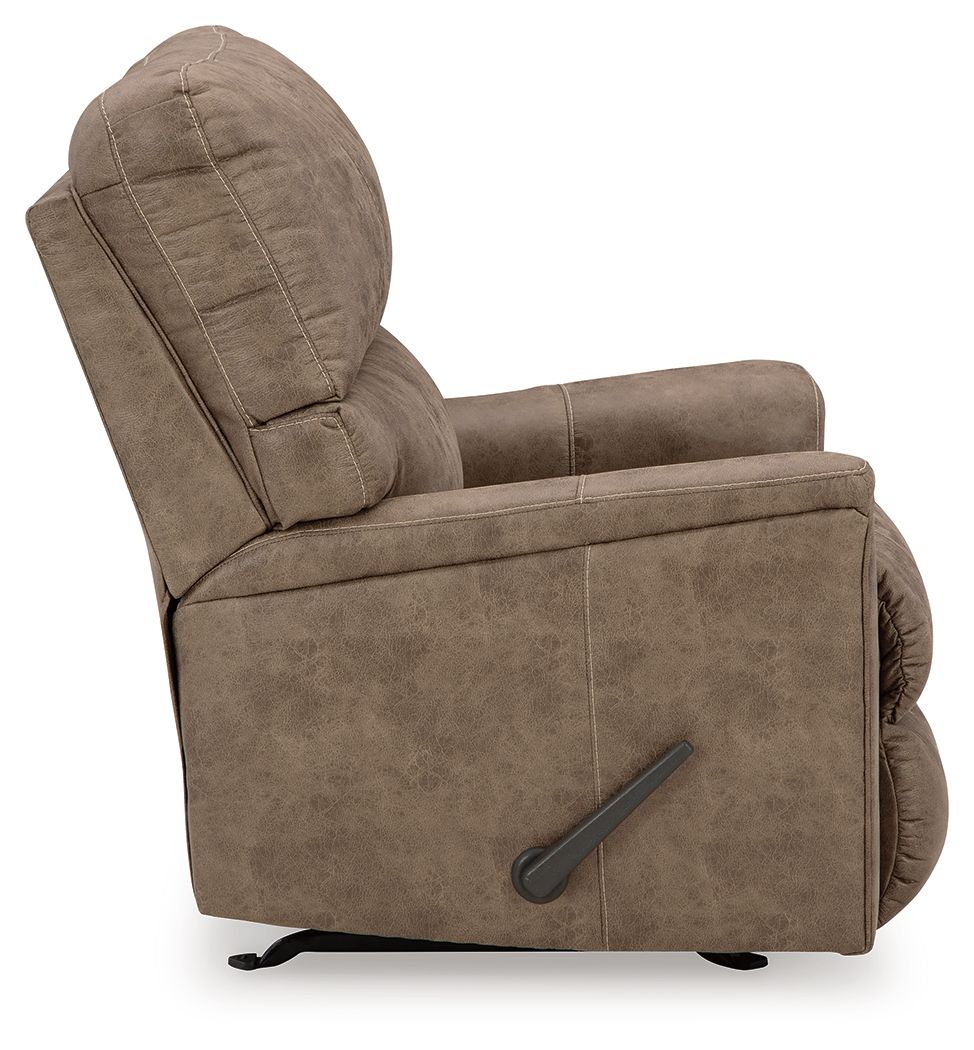Navi - Fossil - Rocker Recliner - Faux Leather