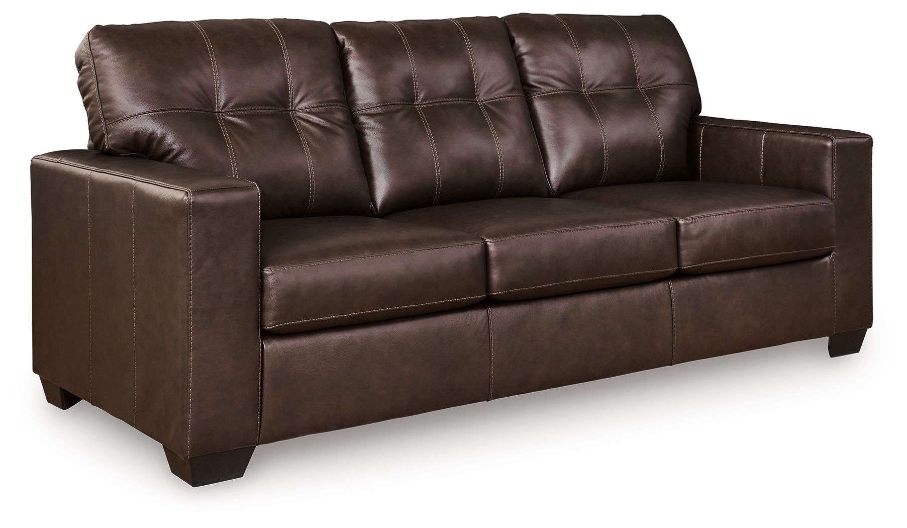 Santorine - Dark Brown - Queen Sofa Sleeper - Leather Match