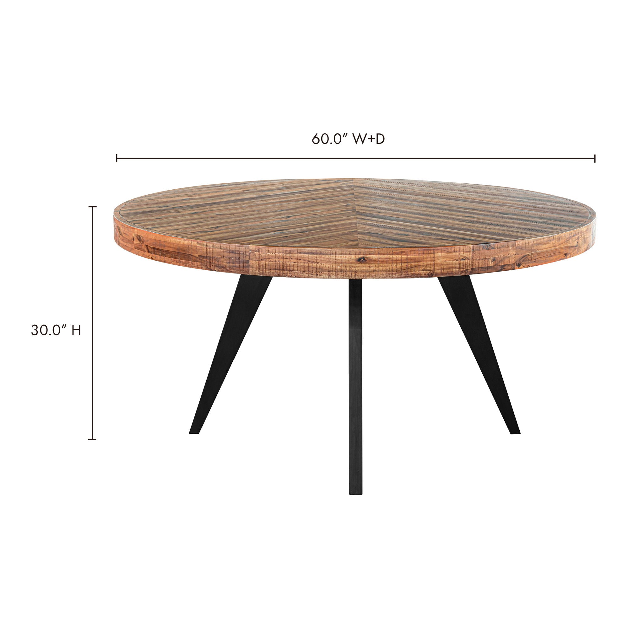 Parq - Round Dining Table - Amber