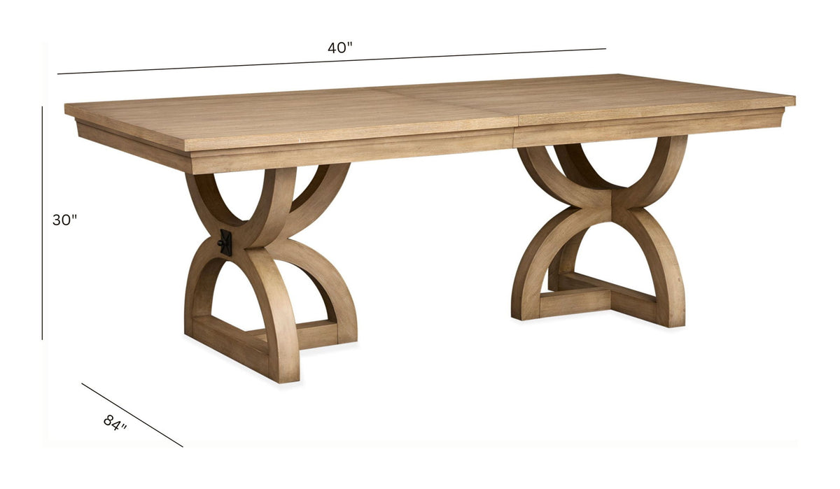 Coventry - Extendable Trestle Dining Table - Honey Wheat