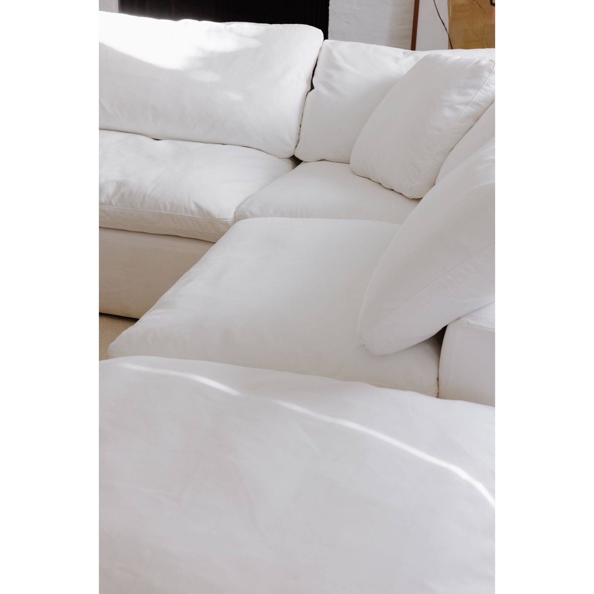 Clay - Livesmart Fabric Dream Modular Sectional - Cream