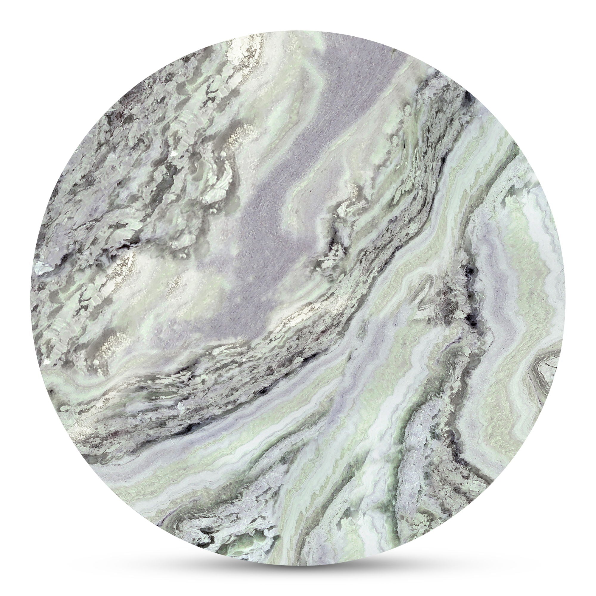 Celia - Round Dining Table - Green / Gray