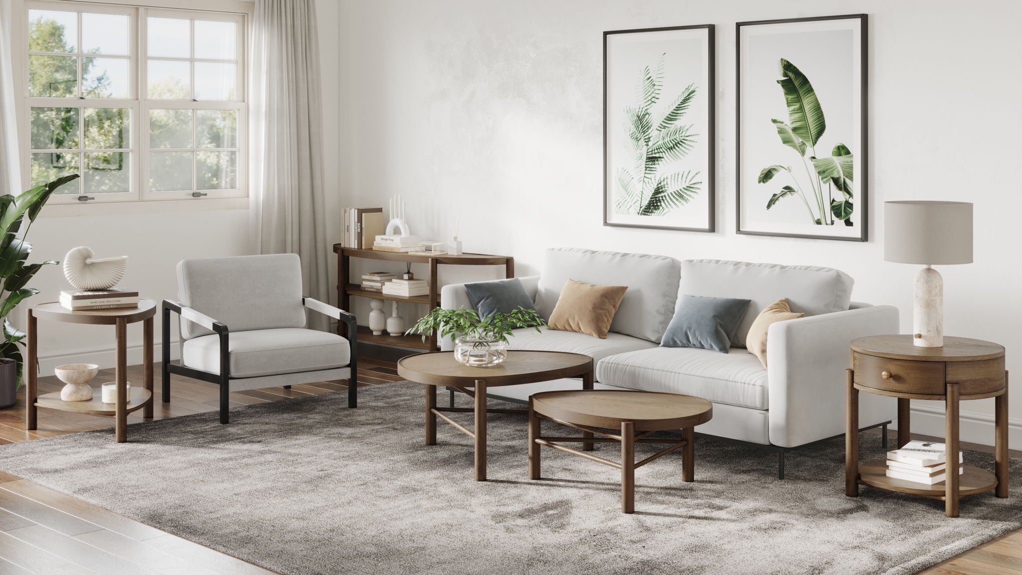 Hadleigh - Shaped Accent End Table - Honey