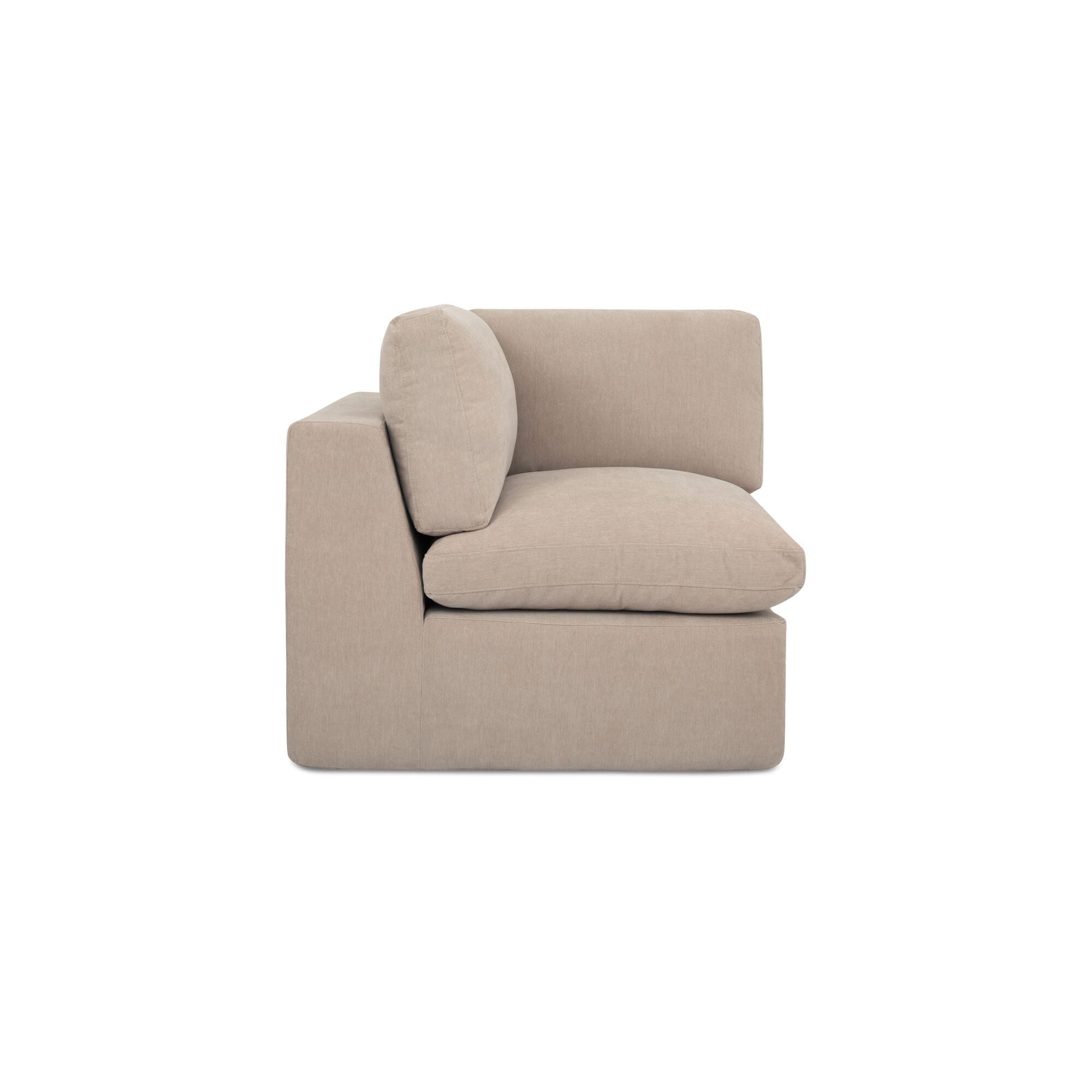 Cates - Corner Chair - Pebble