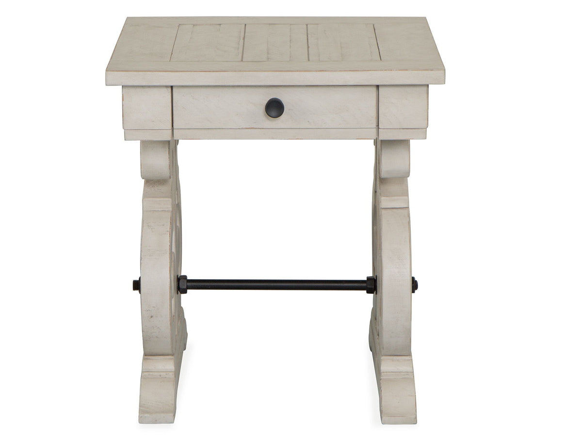 Bronwyn - Rectangular End Table - Alabaster