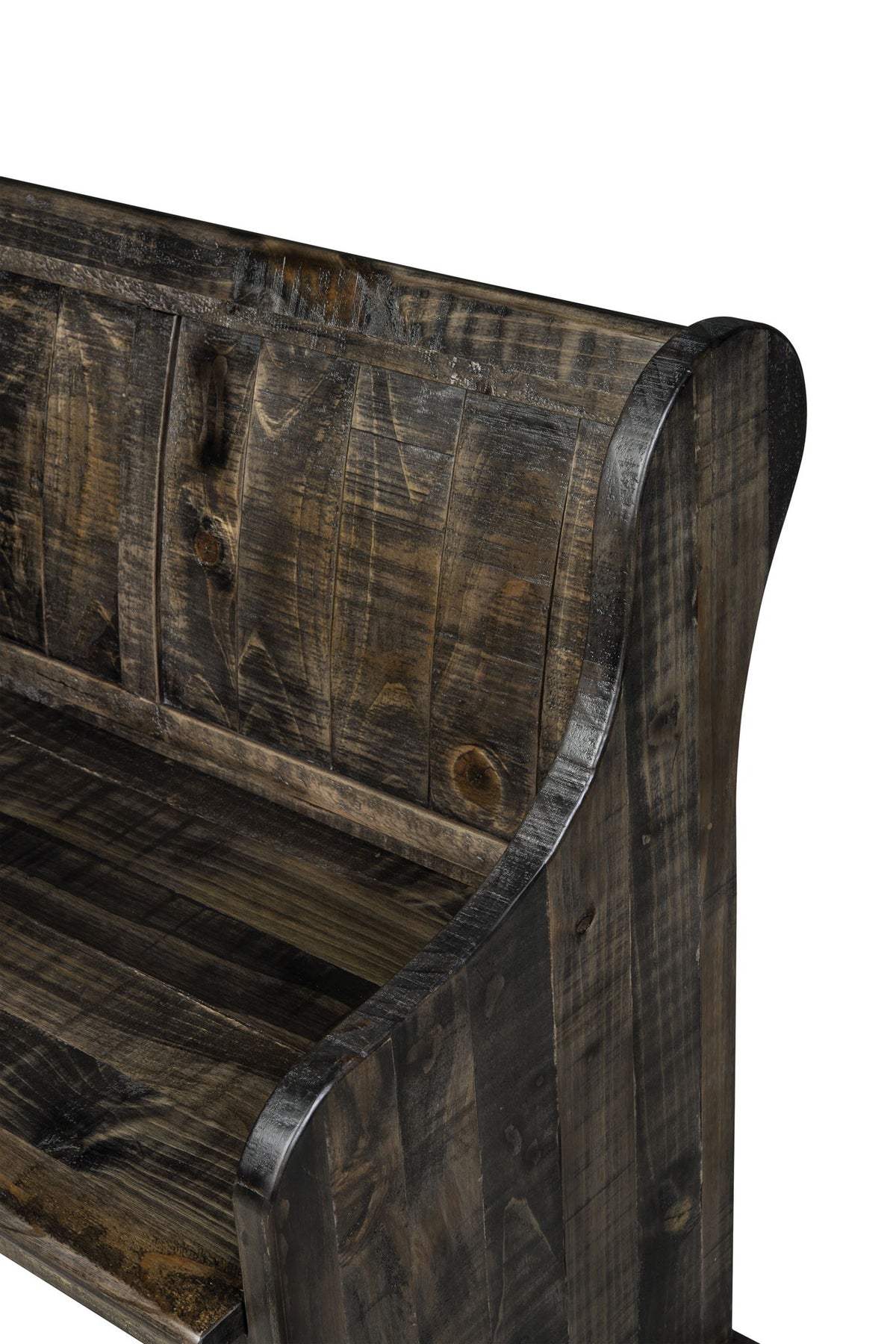 Bellamy - Bench With Back - Peppercorn