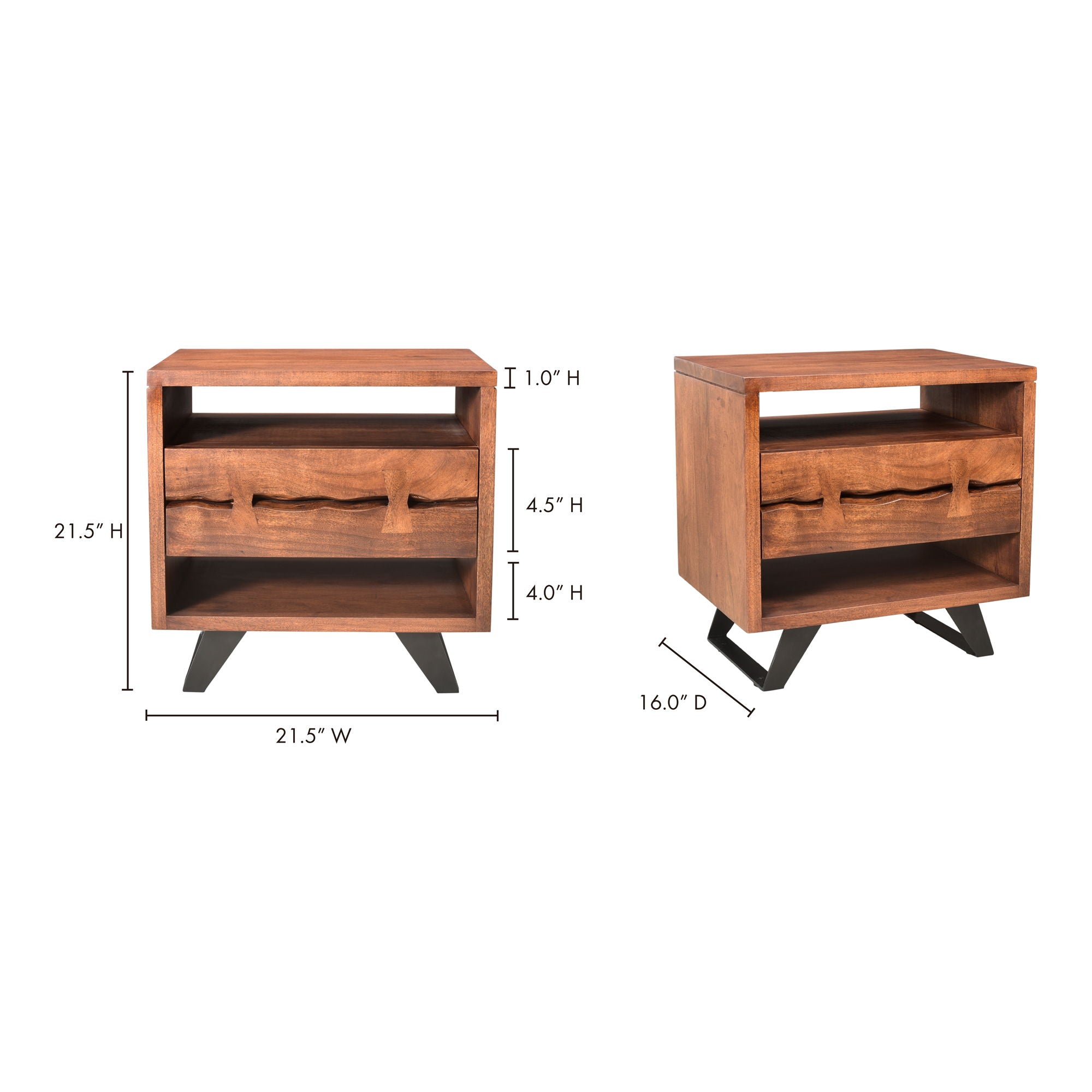 Madagascar - Nightstand - Brown