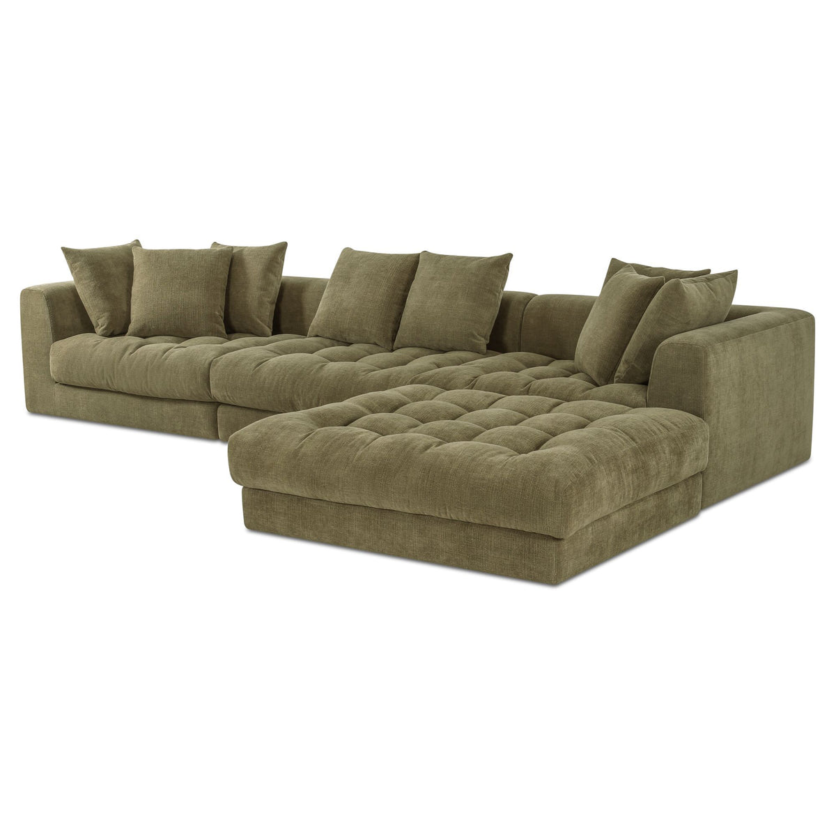 Davie - Lounge Modular Sectional - Olive