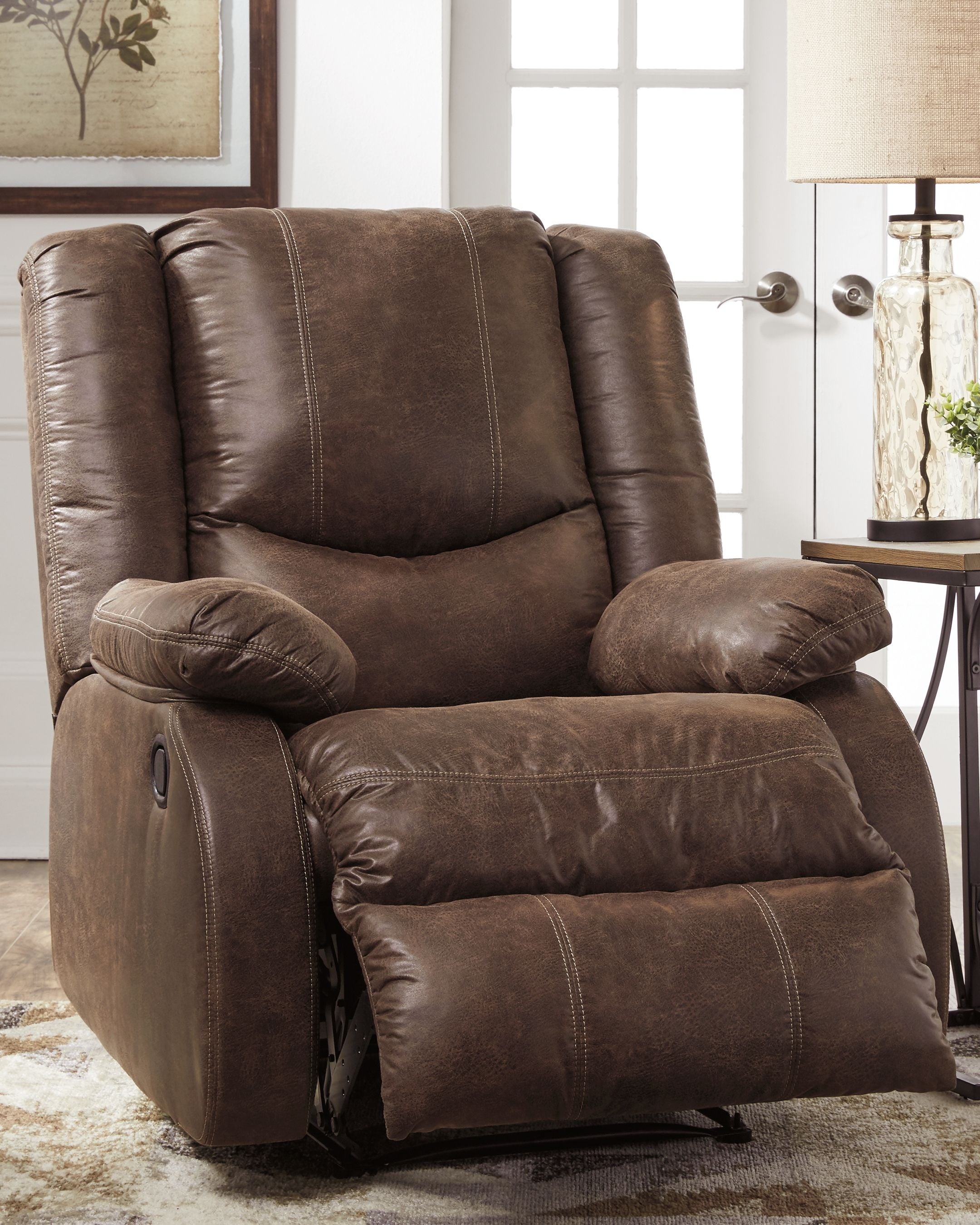 Bladewood - Coffee - Zero Wall Recliner - Faux Leather