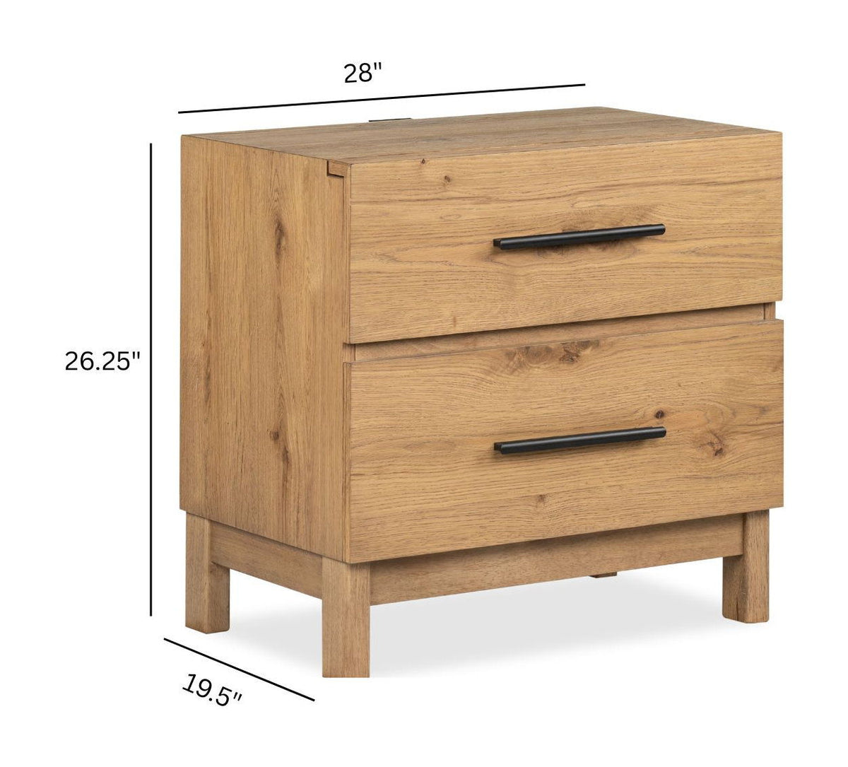 Davenport - Drawer Nightstand - Rustic Caramel