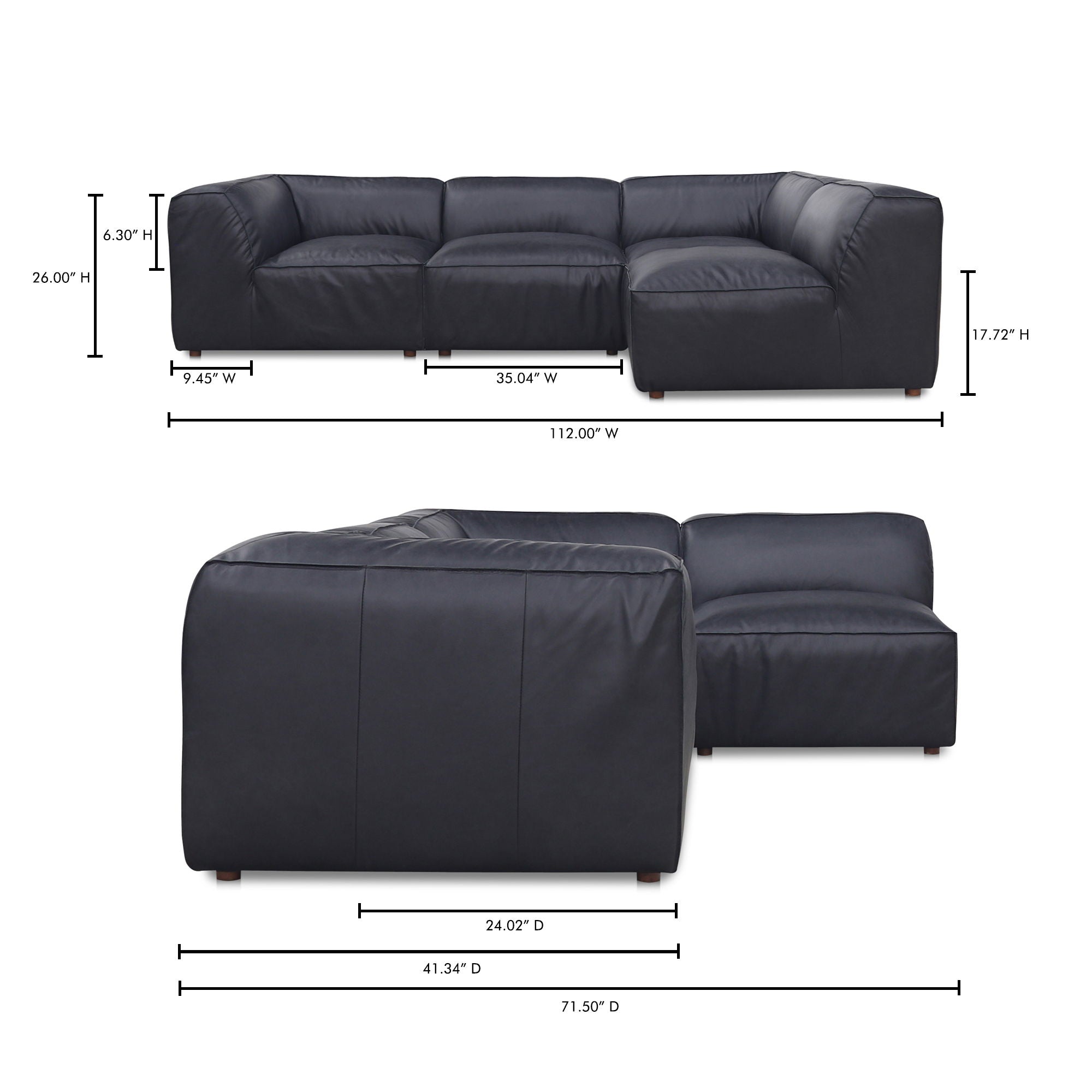 Form - Signature Modular Sectional - Black
