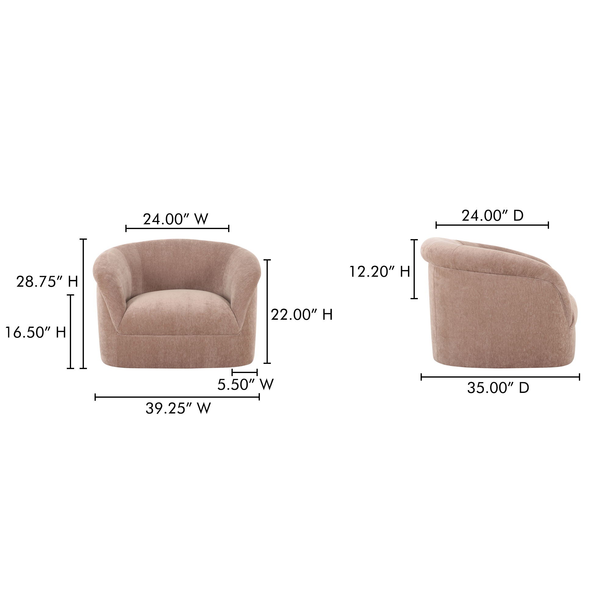 Thora - Lounge Chair - Pink