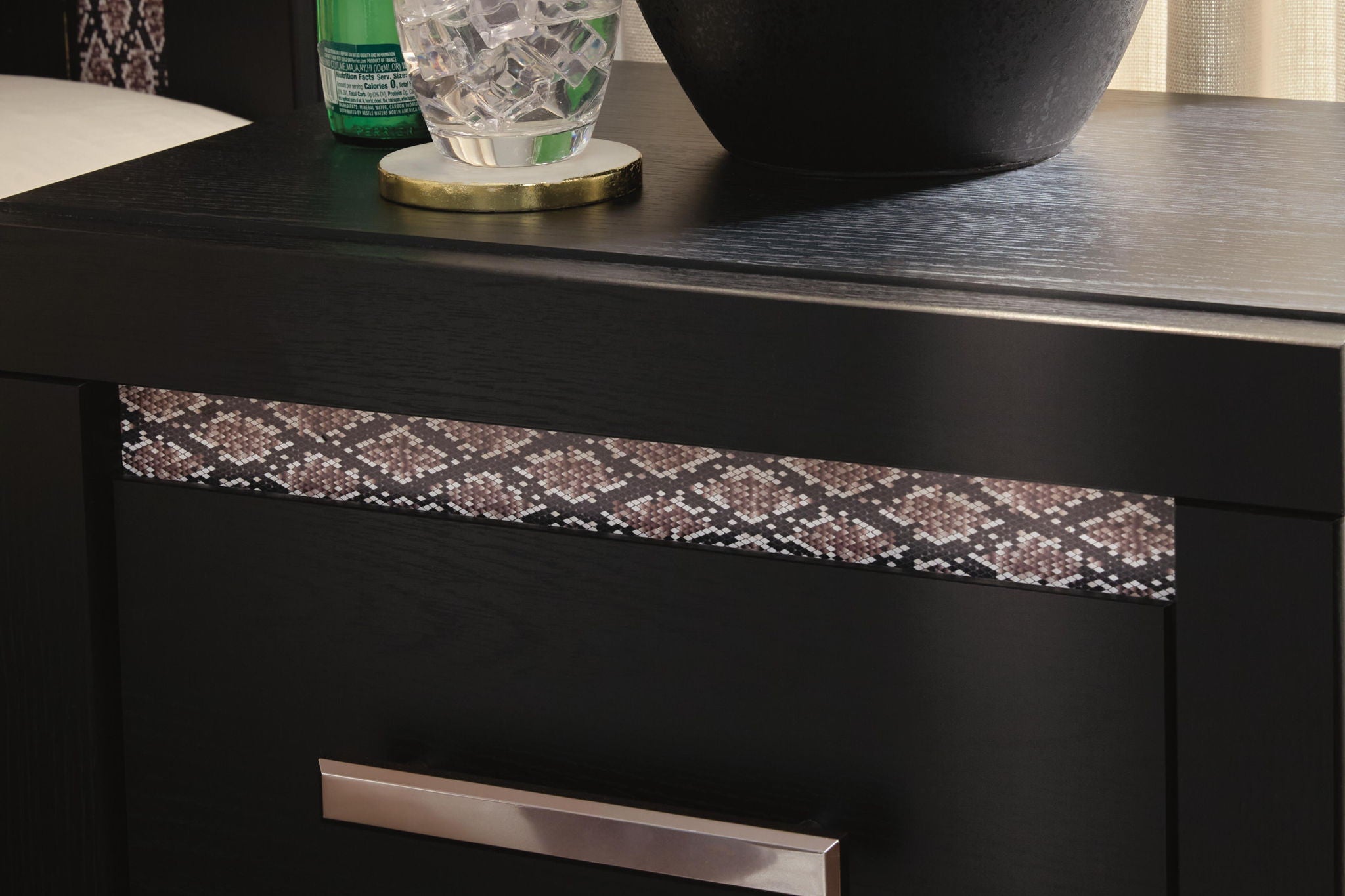 Shoralli - Two Drawer Night Stand - Black