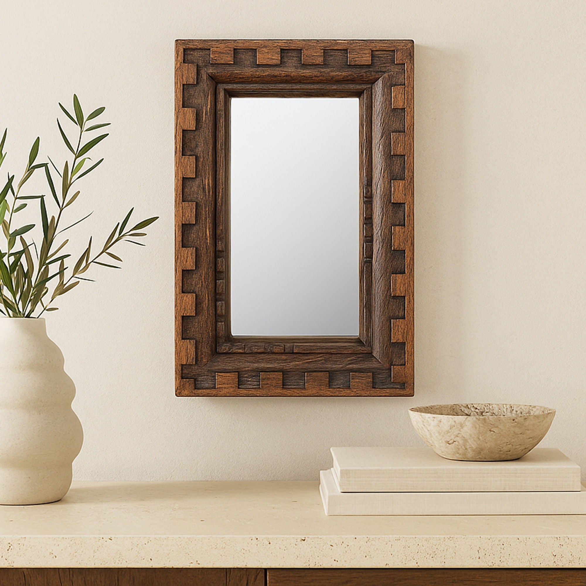 Holland - Mirror Small - Brown