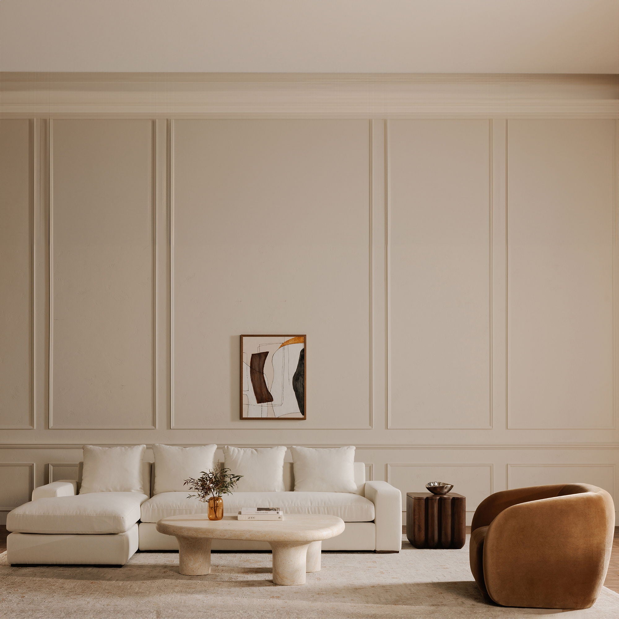 Thomas - Right Sectional - Ivory