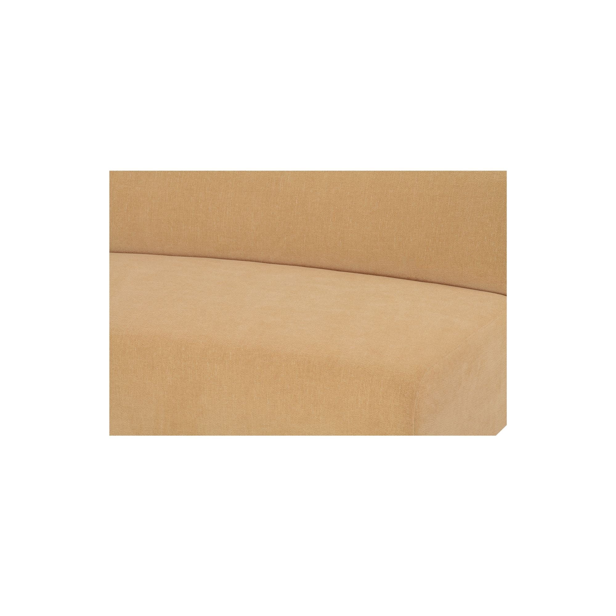 Naomi - 2 Piece Concave Modular Sectional - Golden Yellow