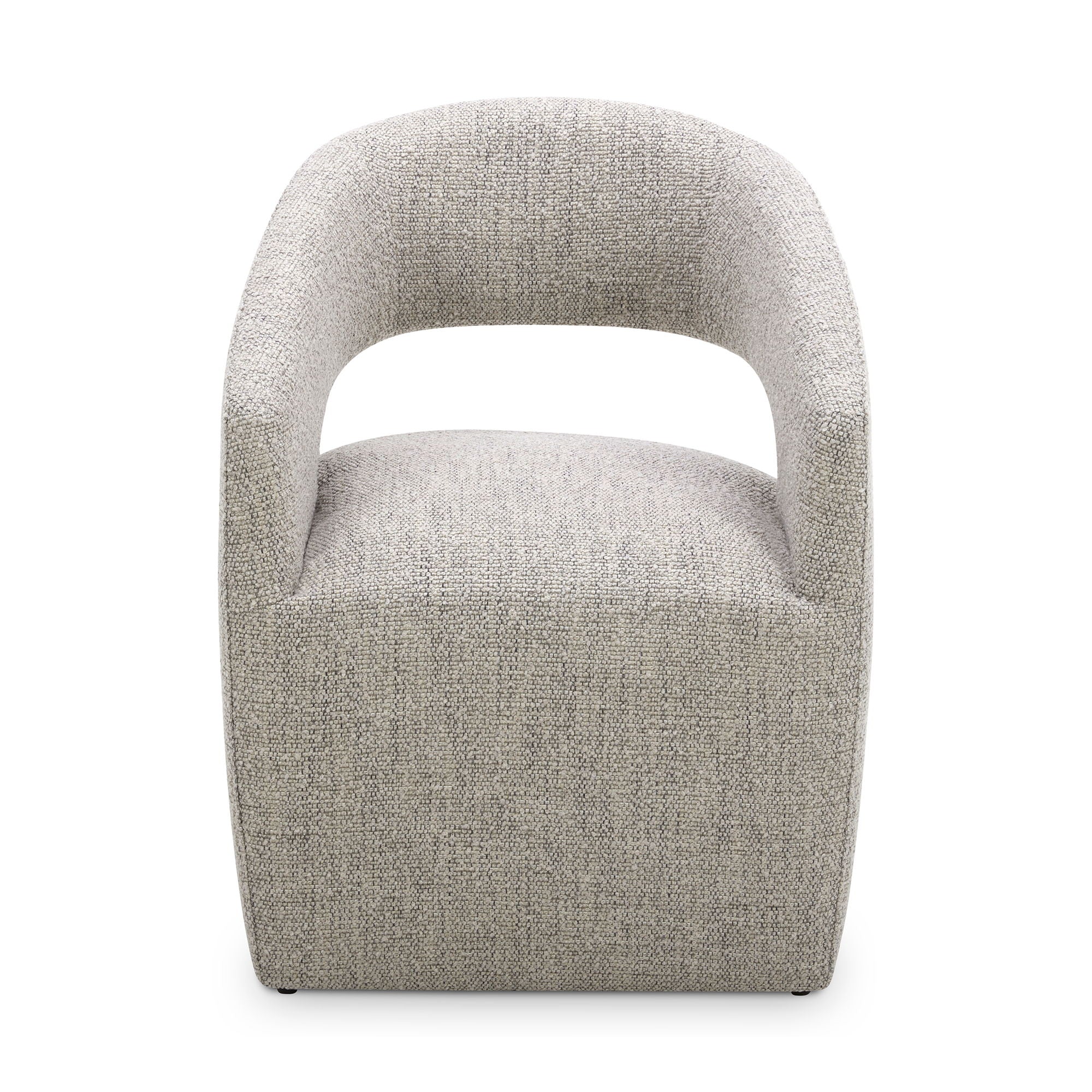 Barrow - Rolling Dining Room Chair - Gray Storm