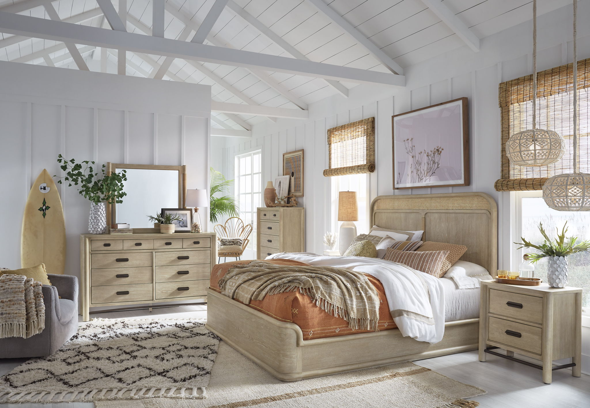 Sunset Cove - Drawer Nightstand - Sanibel Brown
