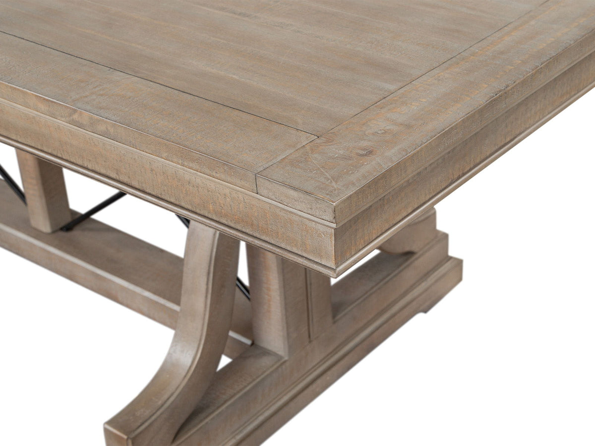 Paxton Place - Trestle Dining Table - Dovetail Gray