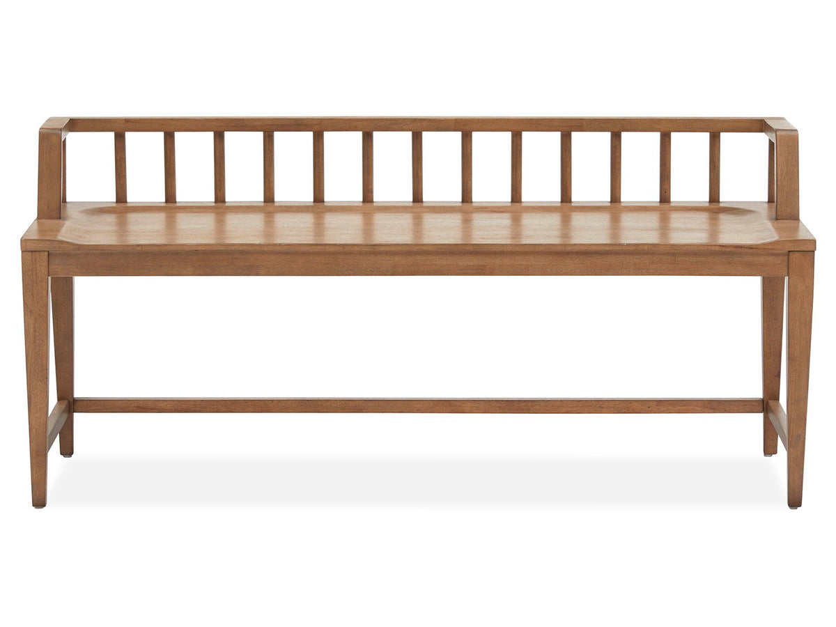 Lindon - Arm Bench With Low Back - Light Brown