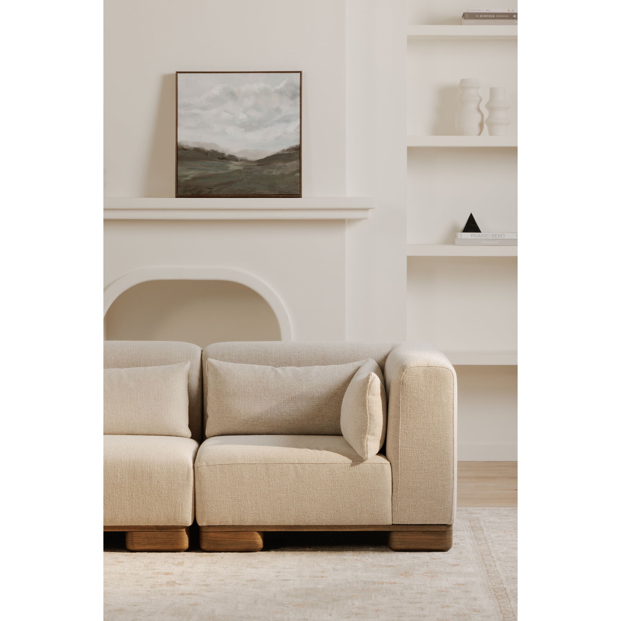 June - Corner Chair - Oatmeal