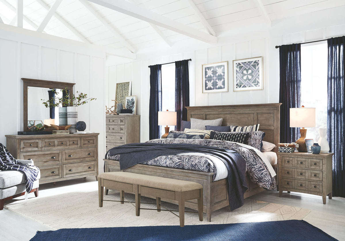 Paxton Place - Complete Panel Bed With Regular Rails