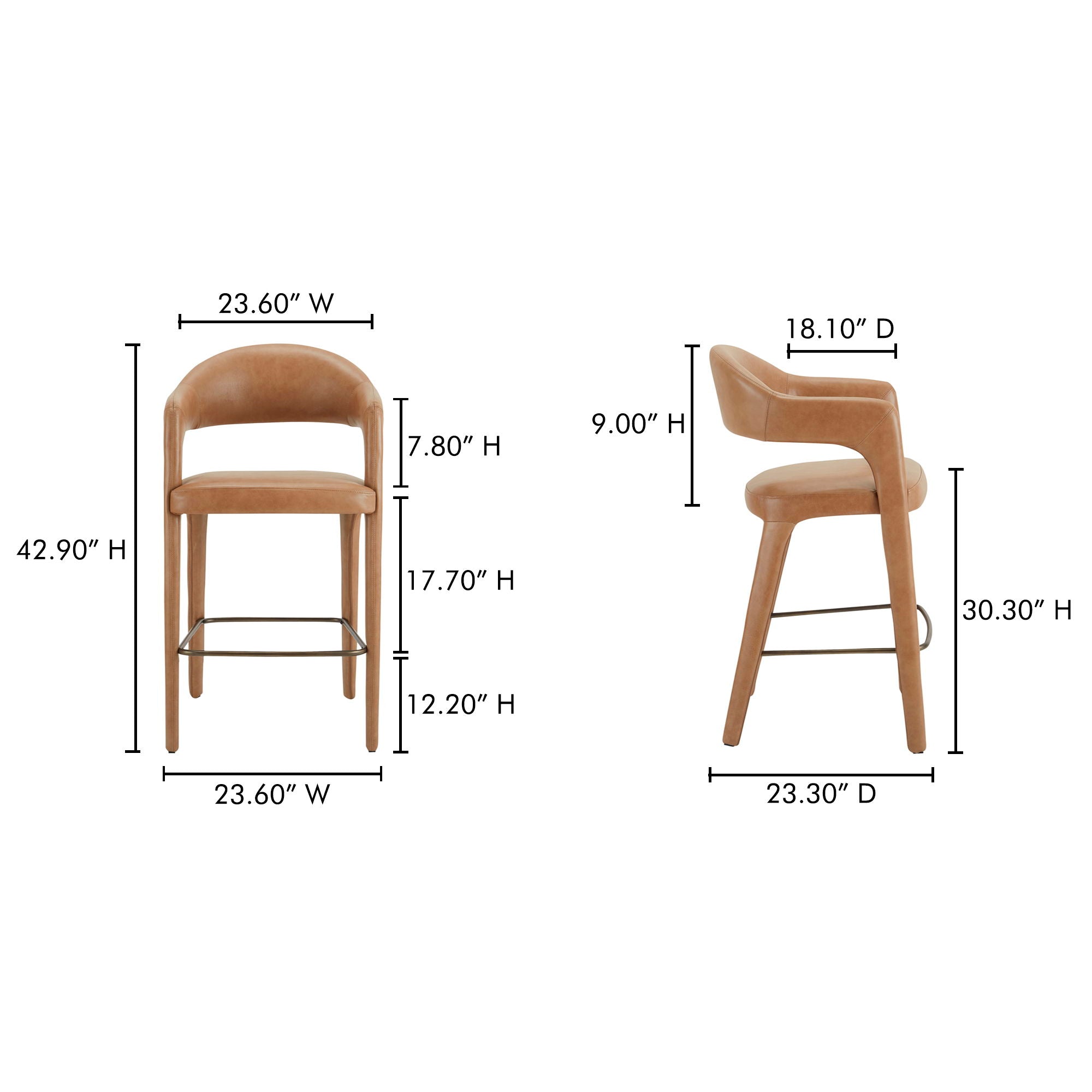Martens - Bar Stool - Brown