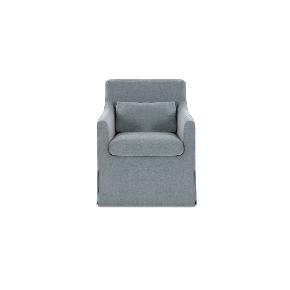 Lydia - Slipcover Dining Chair - Blue / Gray