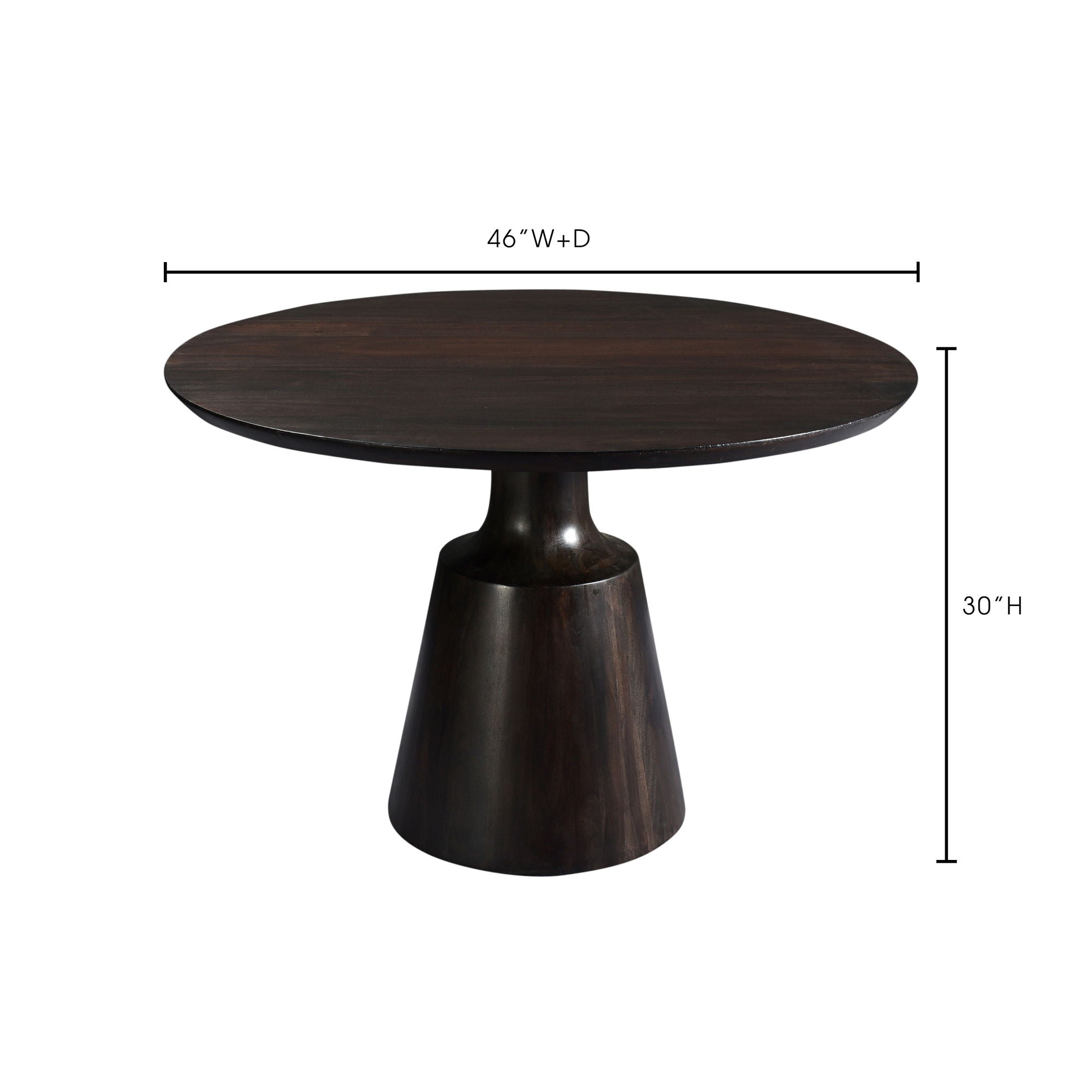 Myron - Dining Table - Dark Sheesham