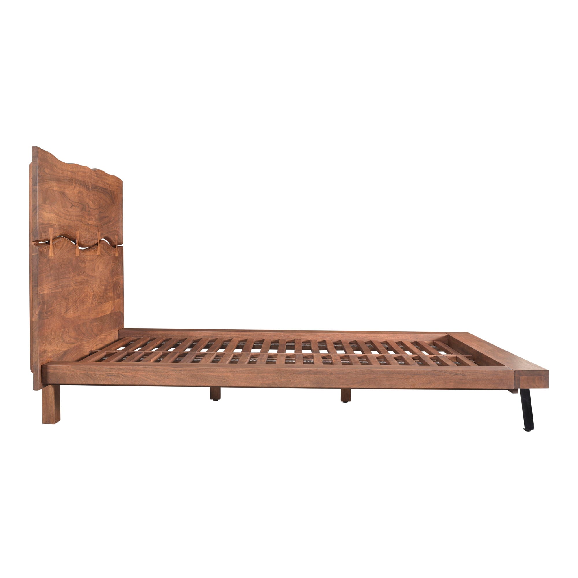 Madagascar - Queen Platform Bed - Light Brown
