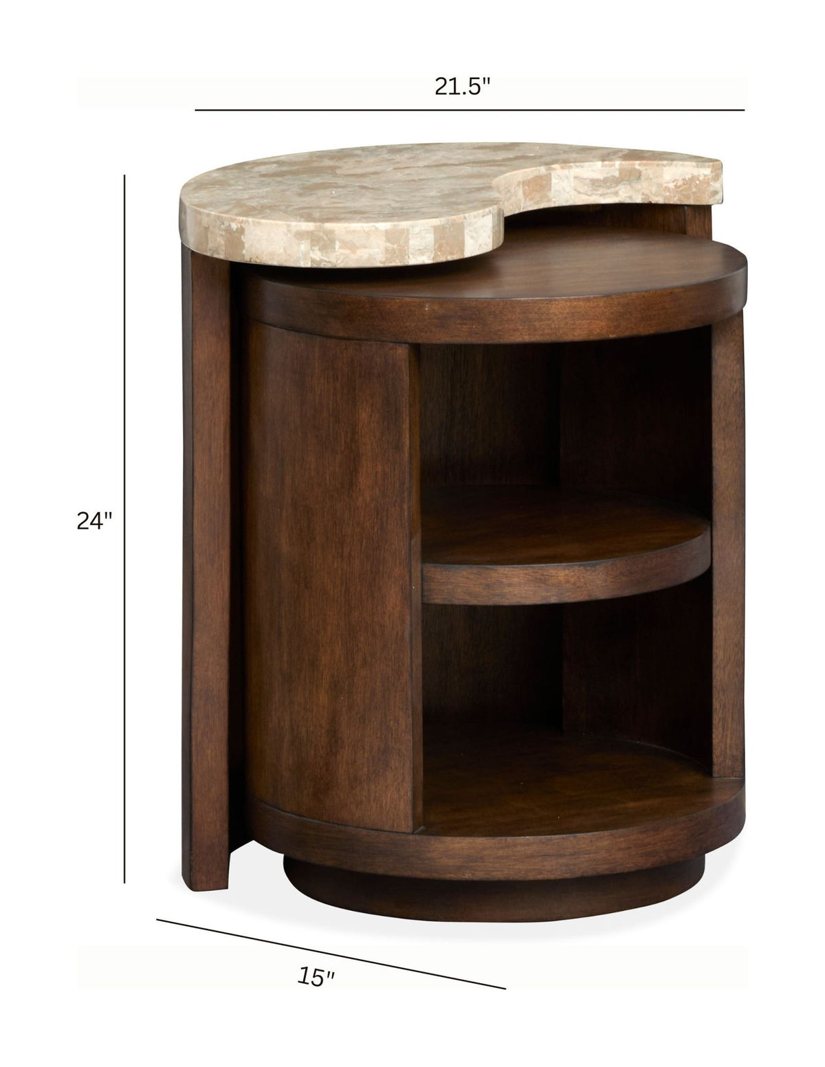 McPherson - Nesting End Table - Burnt Umber