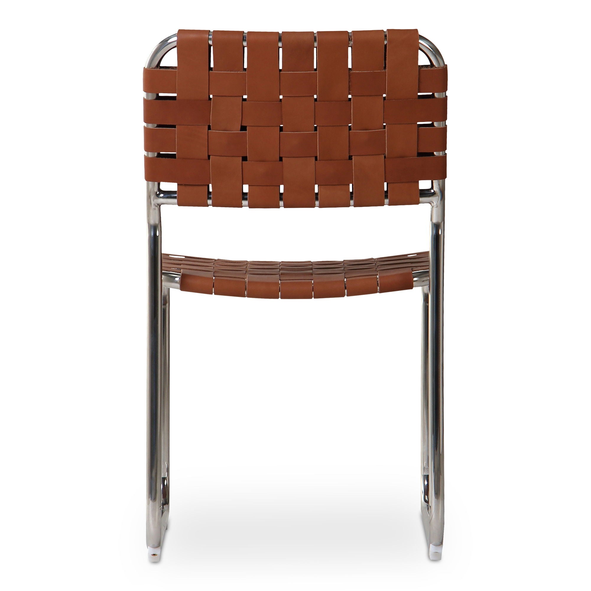 Moma - Stainless Steel Dining Chair (Set of 2) - Brown