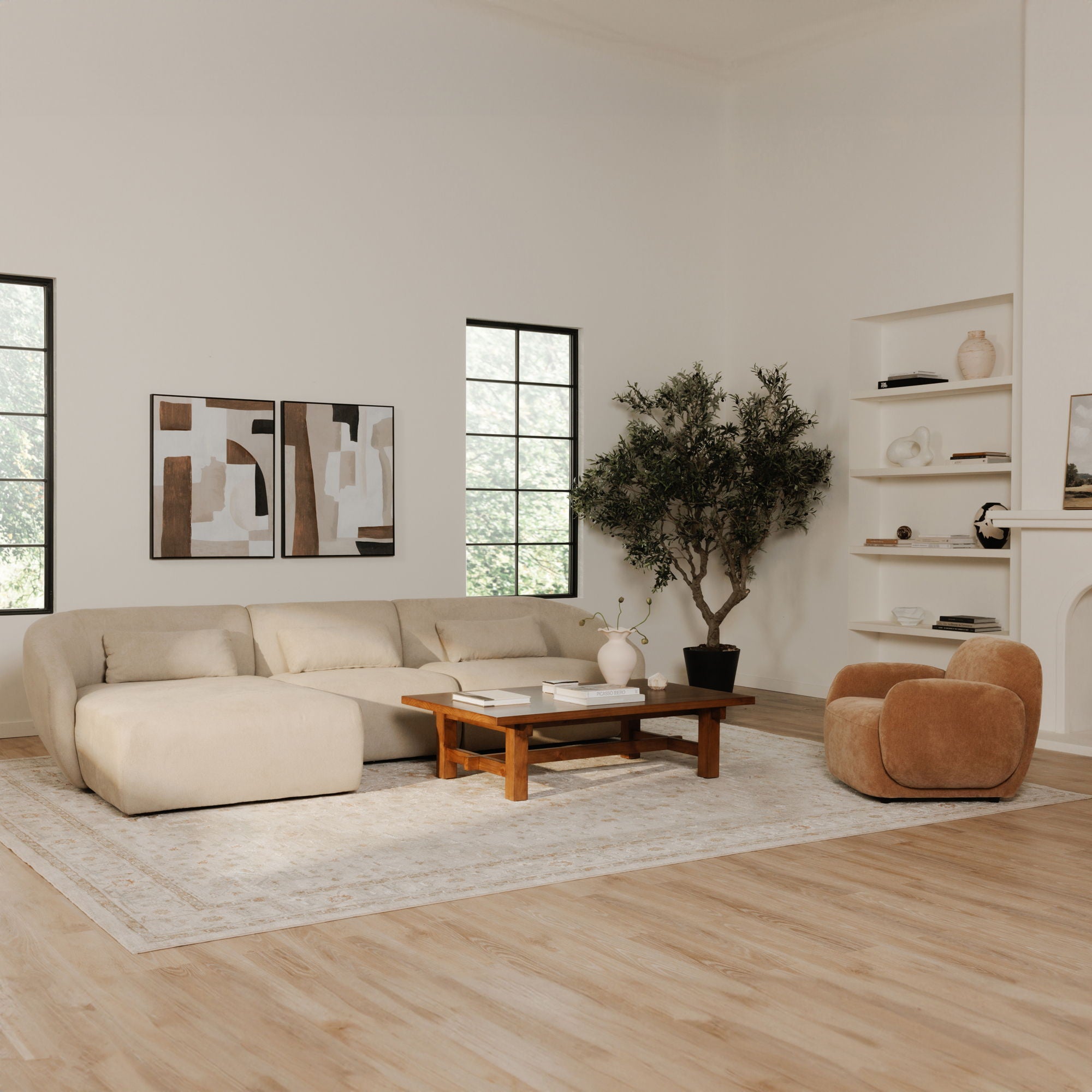 Hazel - Lounge Chair - Light Brown