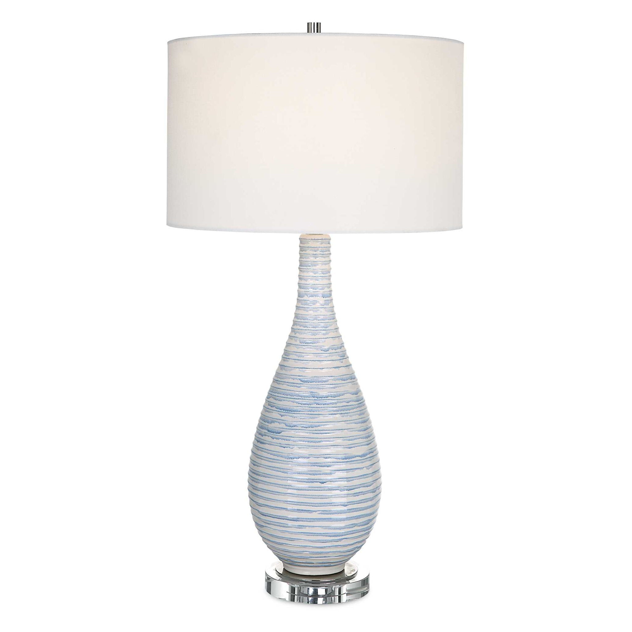 Clariot - Ribbed Table Lamp - Blue