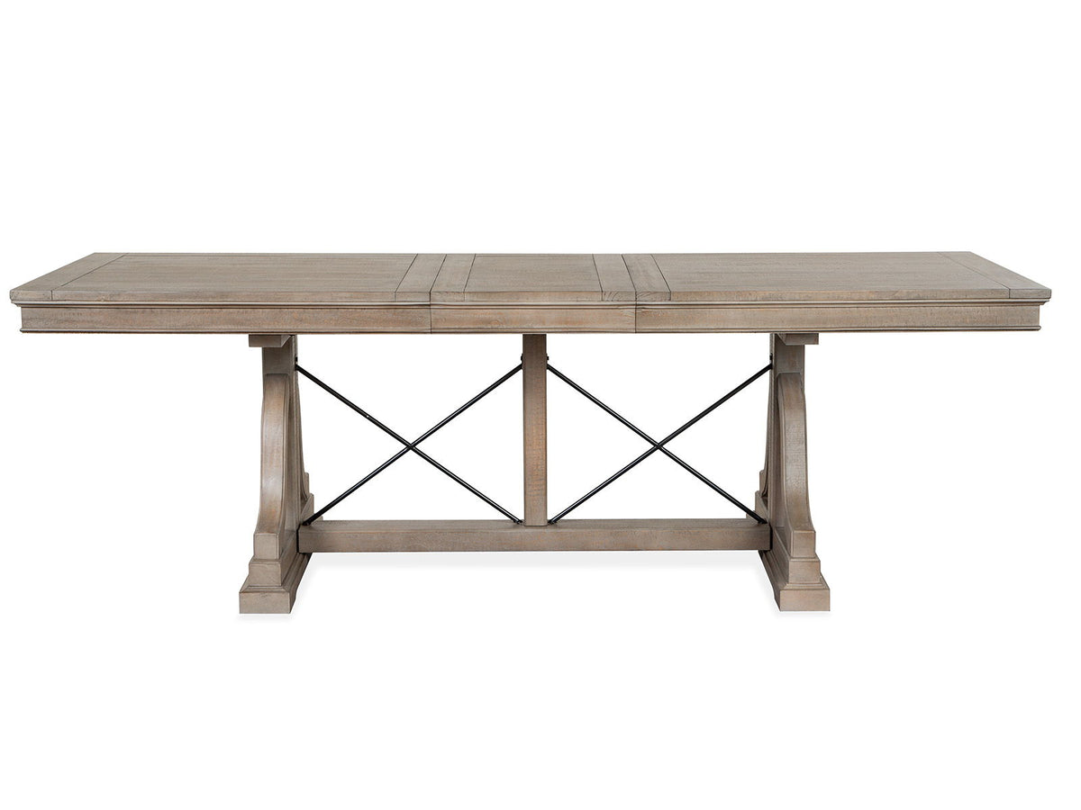 Paxton Place - Trestle Dining Table - Dovetail Gray