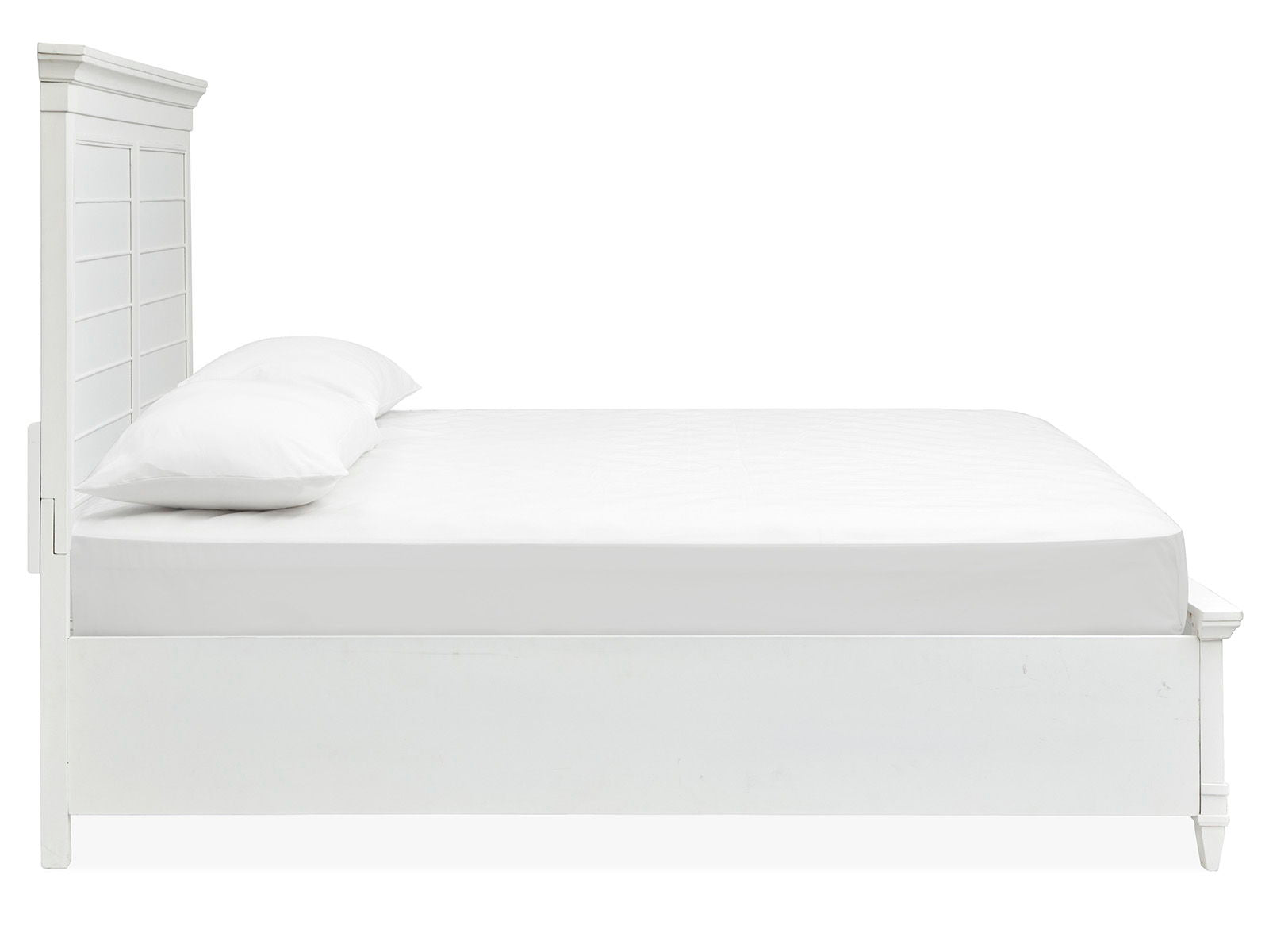 Charleston - California King Panel Bed - White Dove