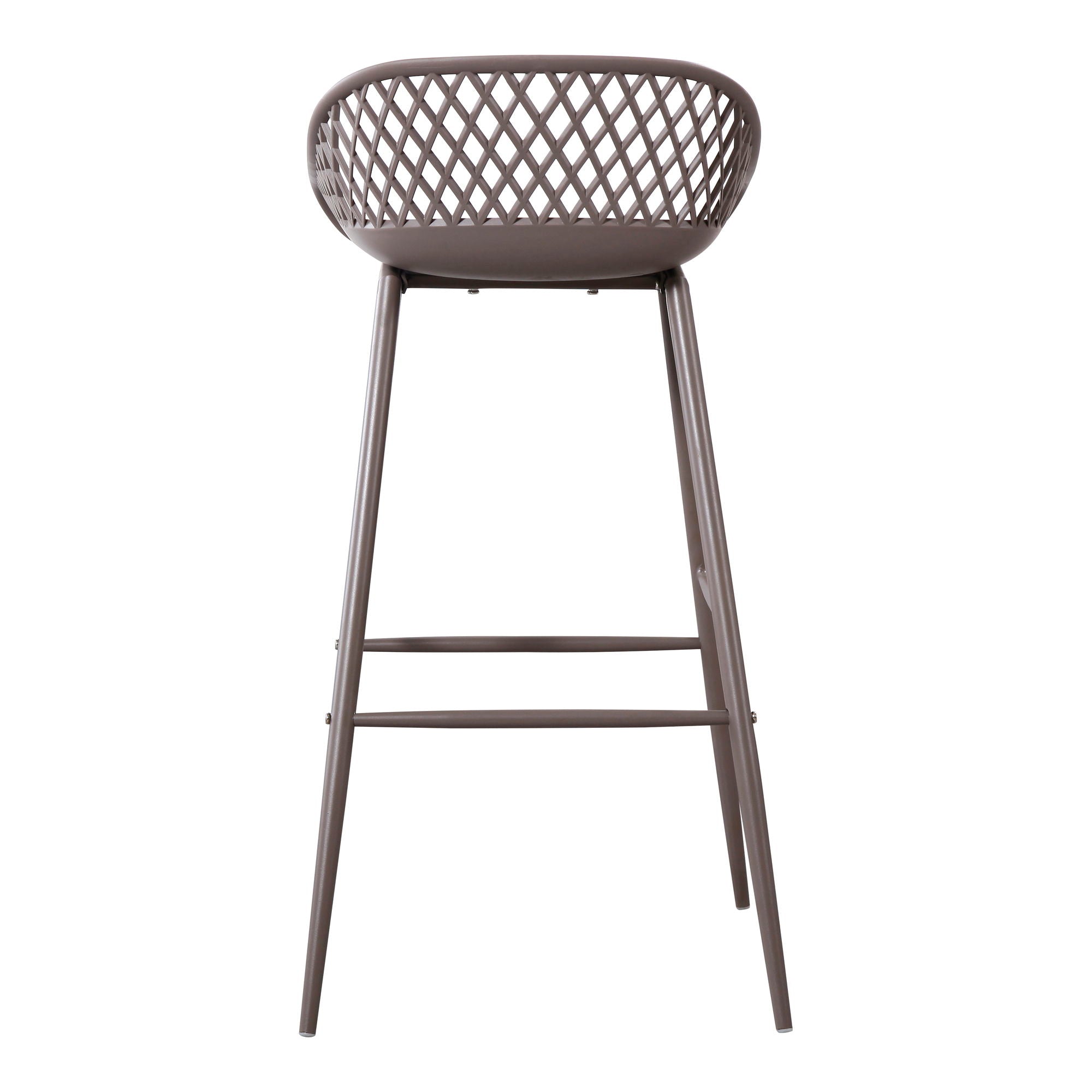 Piazza - Outdoor Barstool (Set of 2) - Gray